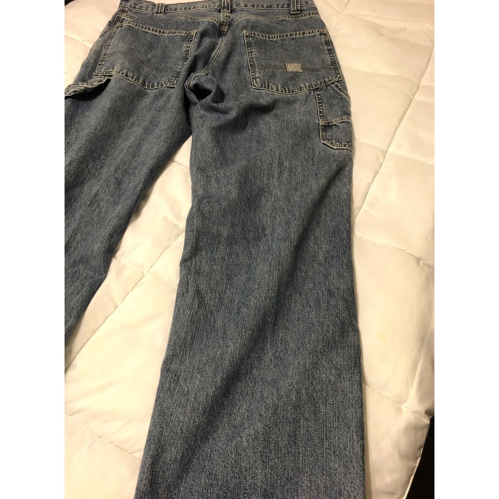 Levi's VINTAGE Levi's Carpenter Jeans Denim 90s Mens W36xL29 Regular Blue Cotton Jeans Size US 36 / EU 52 - 2 Thumbnail