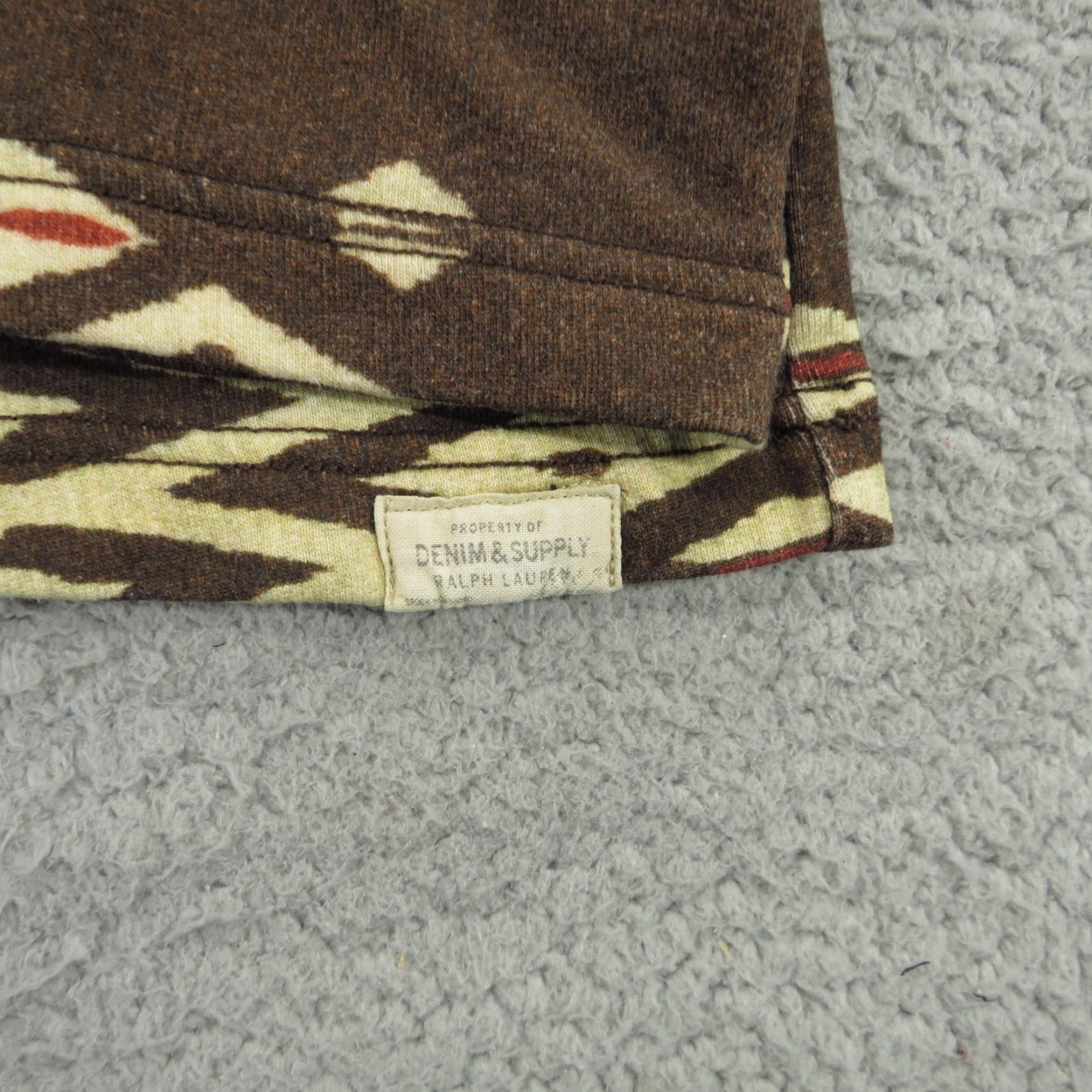 Polo Ralph Lauren Polo Ralph Lauren Hoodie Mens Medium Brown Aztec Southwestern Fireball Pullover Size US M / EU 48-50 / 2 - 3 Thumbnail