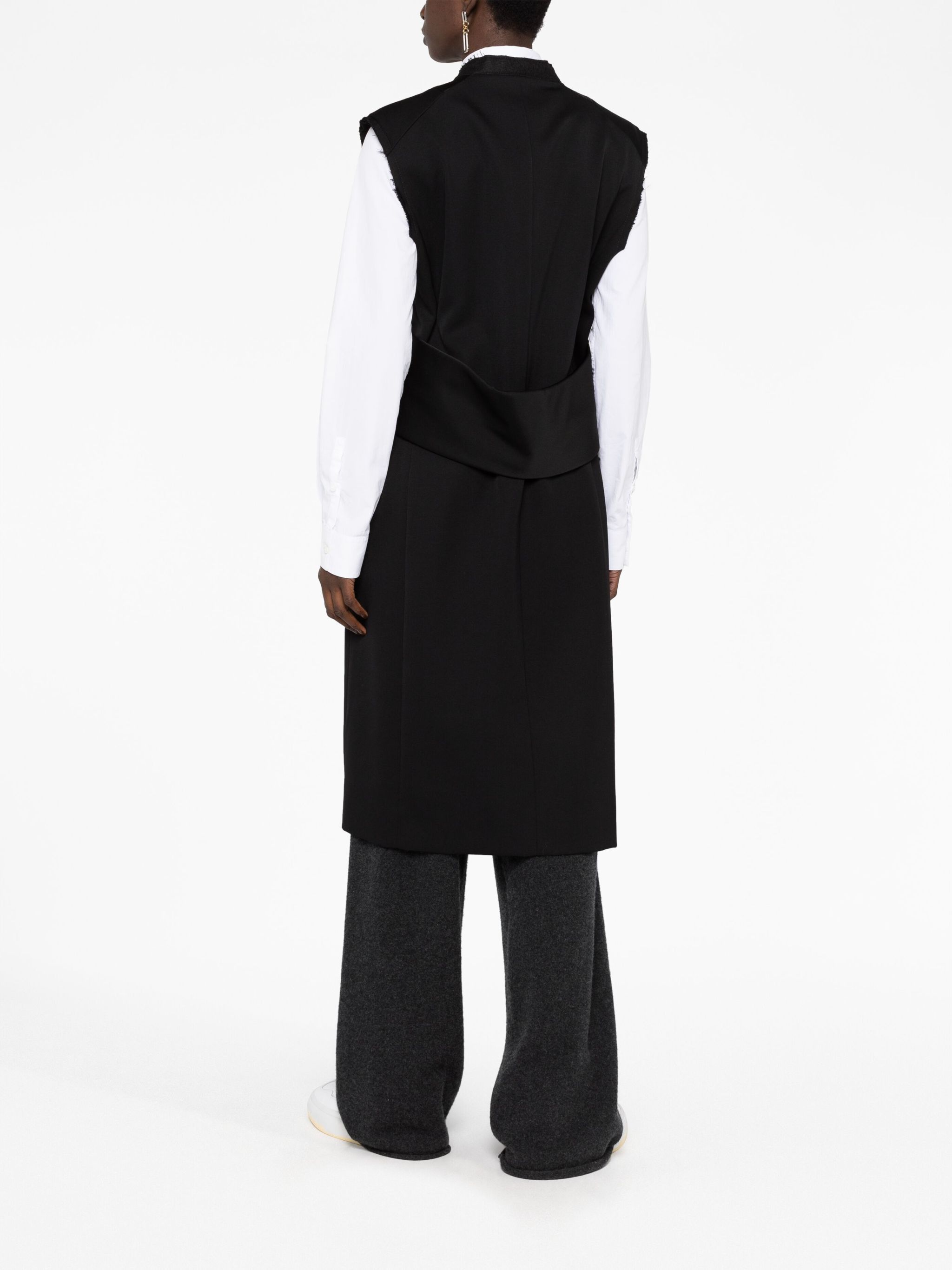 Jil Sander o1loc1c1124 Vests in Black Size M / US 6-8 / IT 42-44 - 3 Thumbnail