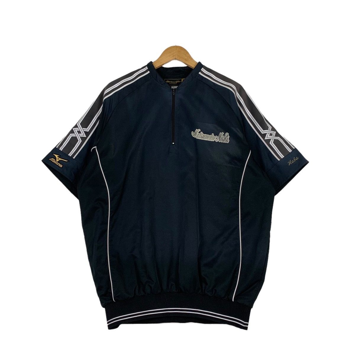 Mizuno MIZUNO Baseball Short Sleeve Black Jersey #1152-C53 Size US L / EU 52-54 / 3 - 1 Thumbnail