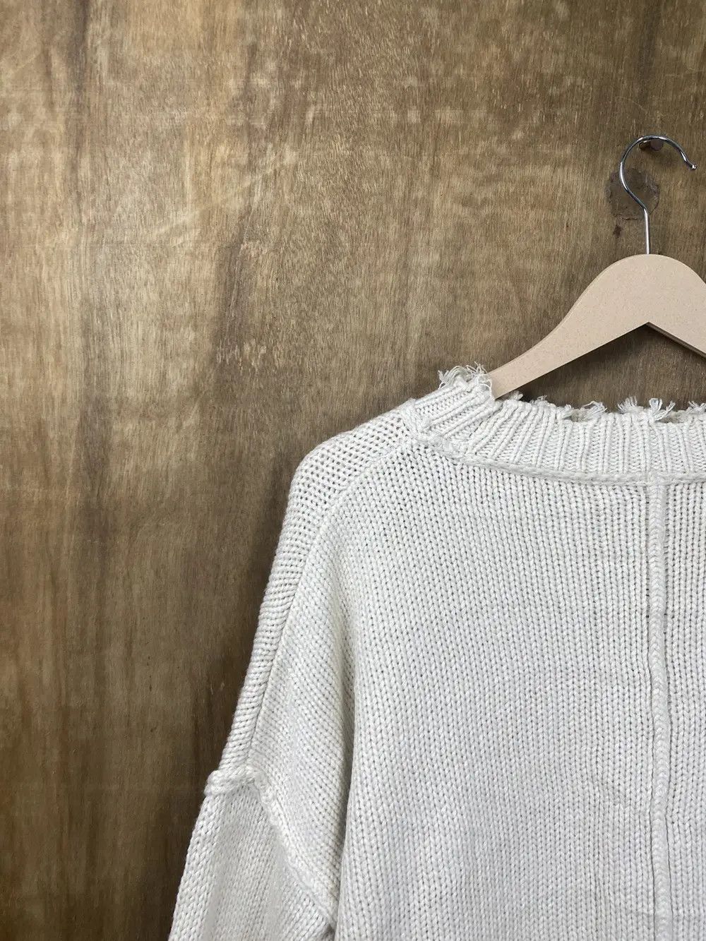 Homespun Knitwear DL Archives distressed ripped sweatshirt Knitwear #Z114 Size US M / EU 48-50 / 2 - 2 Thumbnail