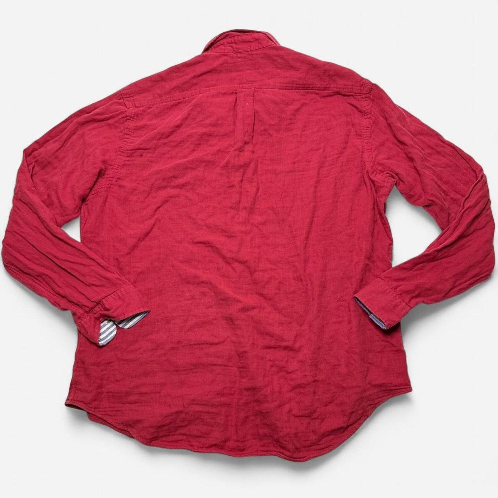 Ralph Lauren Ralph Lauren Red Long Sleeve Button Down Shirt Men’s XL Size US XL / EU 56 / 4 - 2 Thumbnail