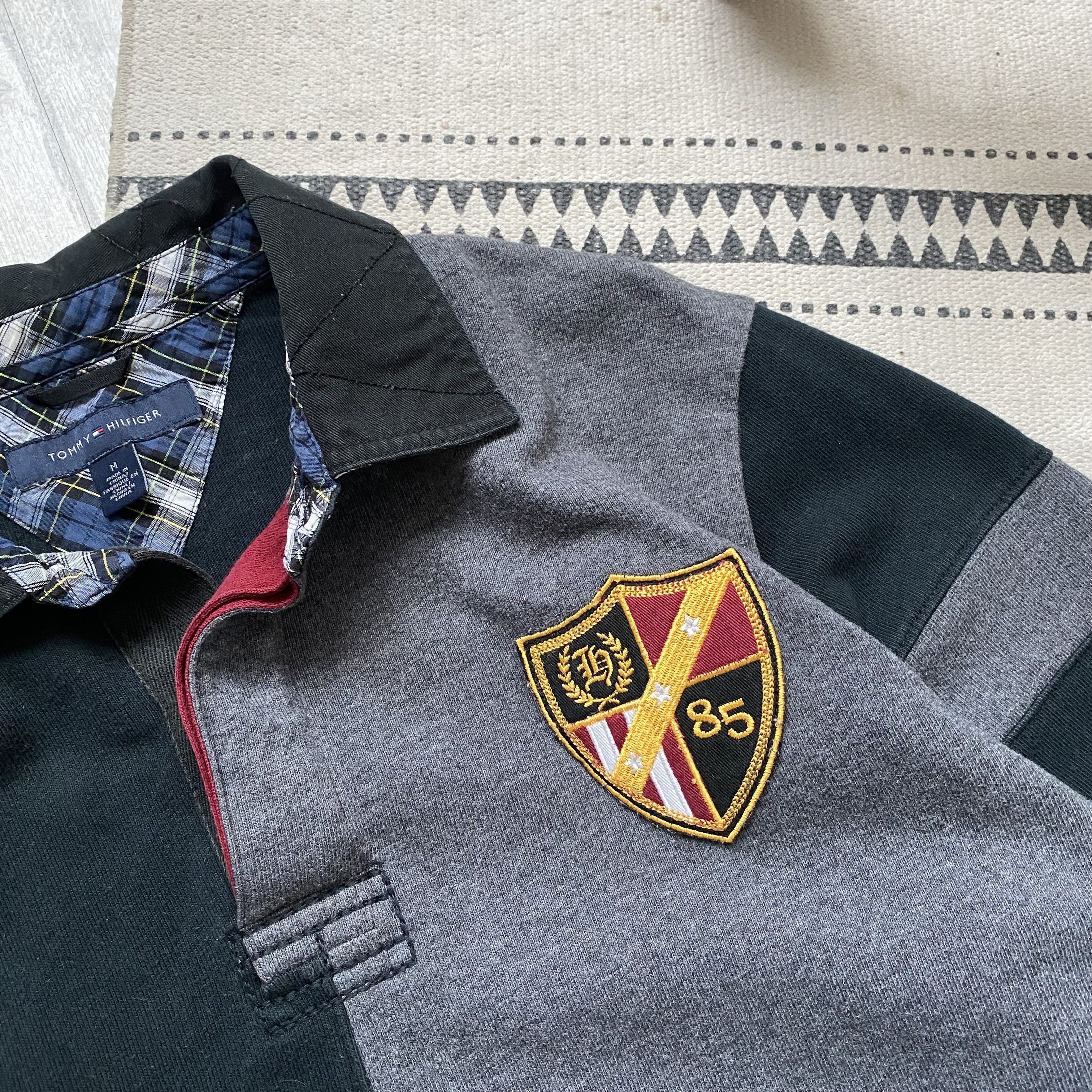 Polo Ralph Lauren Vintage 00s Tommy Hilfiger Rugby shirt Heavy Polo longsleeve Size US M / EU 48-50 / 2 - 4 Thumbnail
