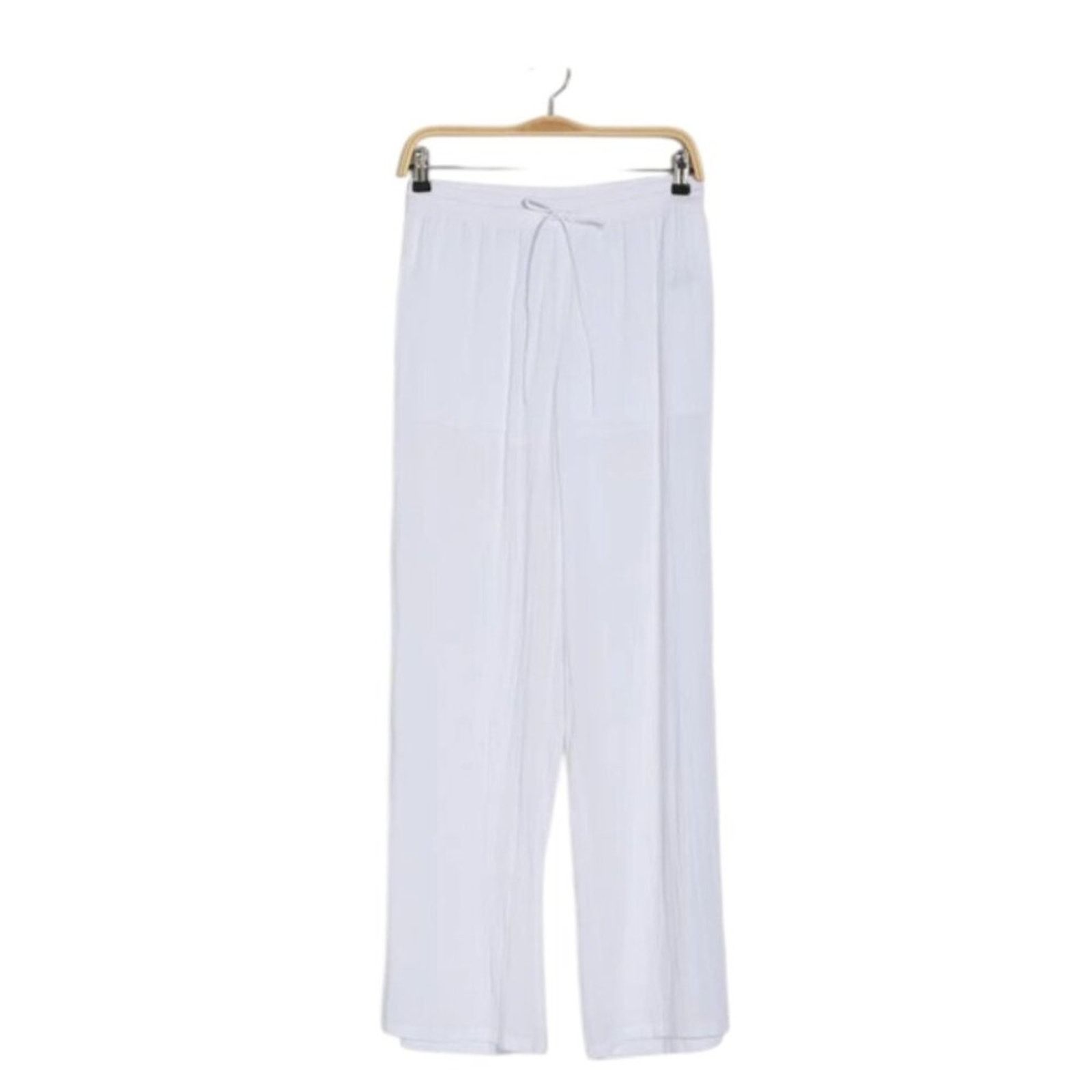 Other Abound Wide Leg Cotton Pants White Size Medium NWT $30 MSRP Size 30" / US 8 / IT 44 - 1 Thumbnail