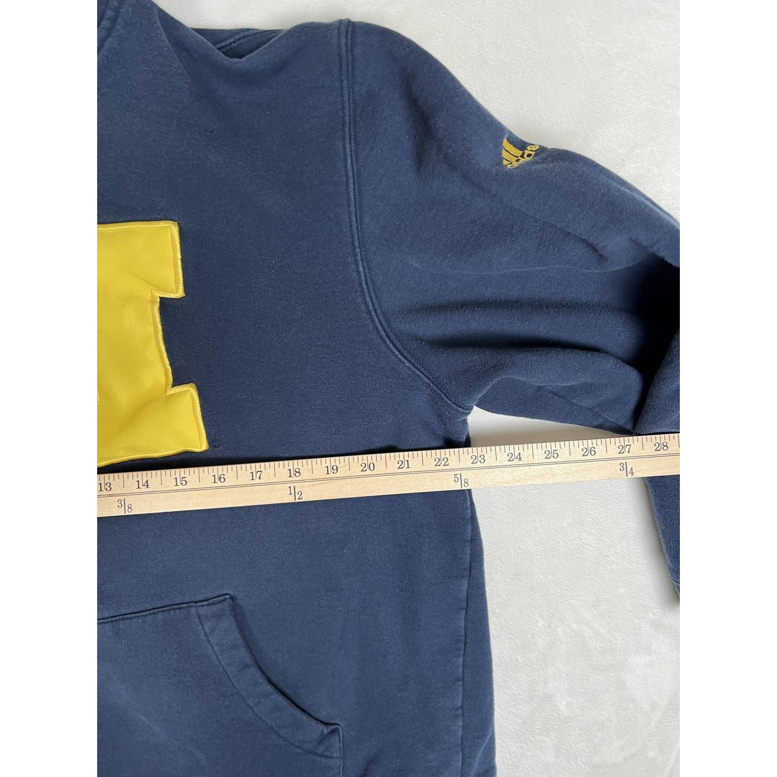 Adidas Vintage Michigan Wolverines Hoodie Sweatshirt Women's XL Nav Size XL / US 12-14 / IT 48-50 - 5 Thumbnail