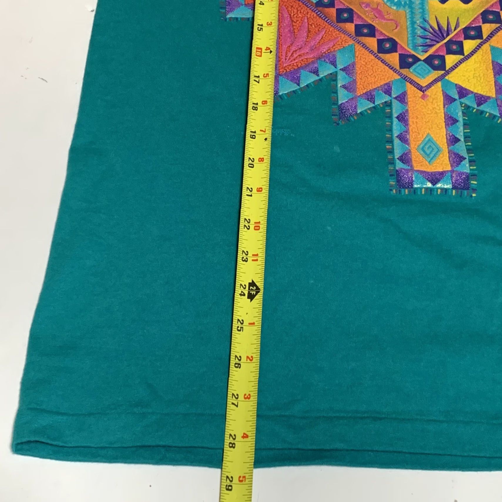 Vintage VINTAGE Nathan Richards Collection T-Shirt South Western Aztec Graphic Size M Unisex Green 1990s Shirt Mens Women Boys Girls Size US M / EU 48-50 / 2 - 6 Thumbnail