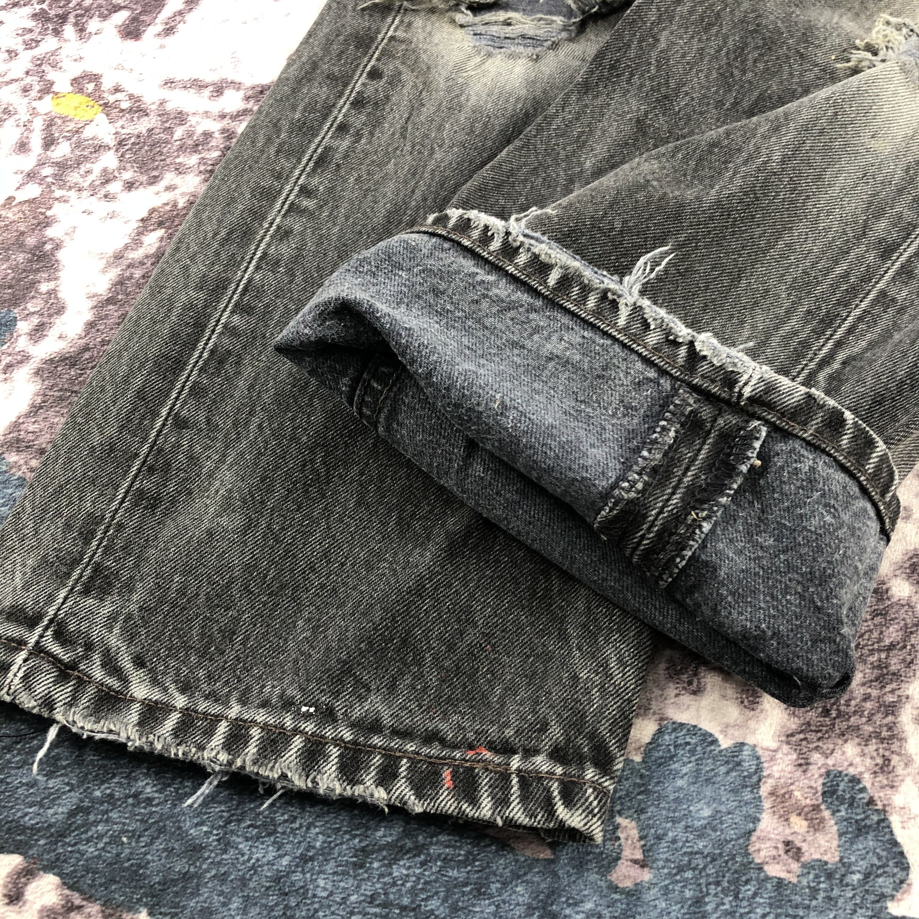 Levi's × Vintage Vintage 90s Levis 501 Sunfaded Jeans-JM2365 Size US 33 - 10 Thumbnail