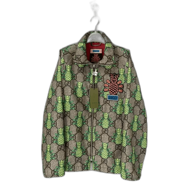 Gucci Gucci Pineapple Logo Zipper Jacket New-yf Size US M / EU 48-50 / 2 - 1 Thumbnail