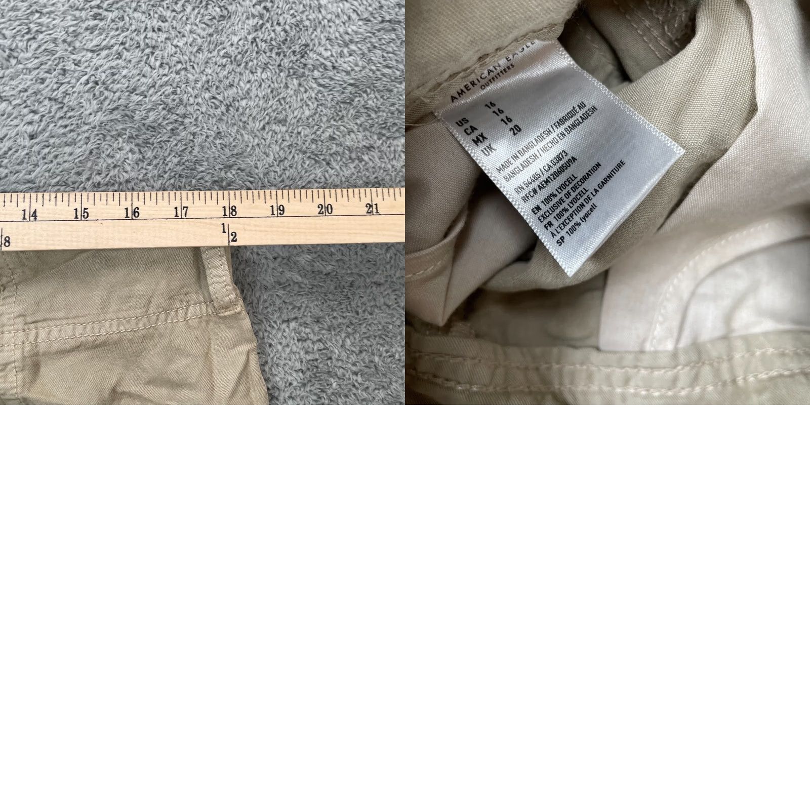 American Eagle Outfitters American Eagle Outfitters Shorts Womens 16 Beige Chino High Waisted Golf Preppy Rise High Inseam 5 in Regular Size 16 Vintage Size 38" / US 16 / IT 52 - 8 Thumbnail