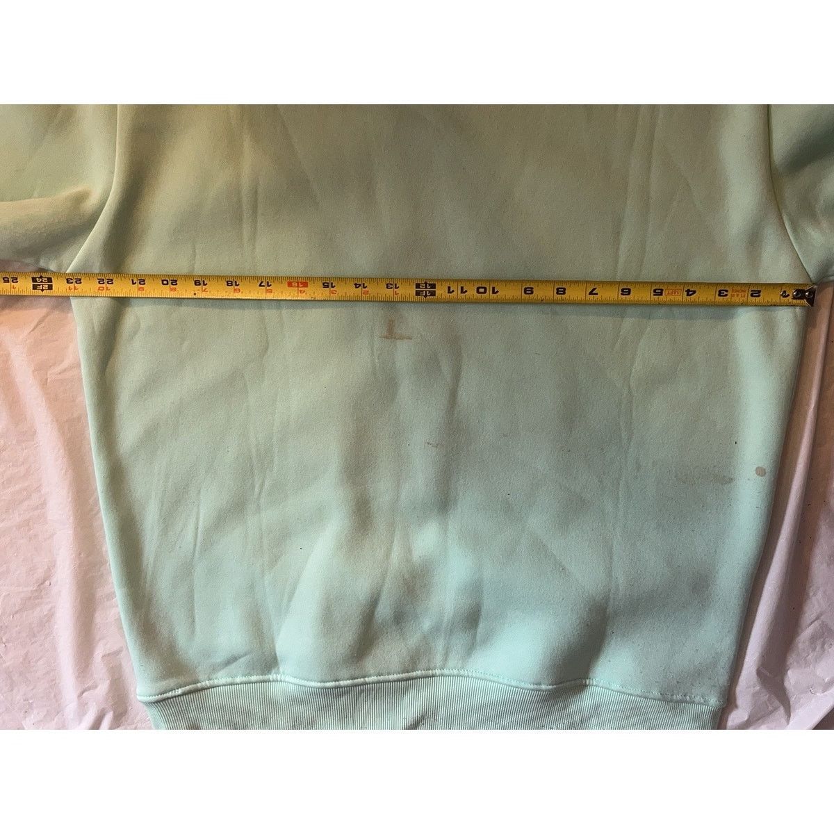 Other Black Pike "No Mercy" Graphic Sweatshirt Mint Green Size: XL Size US XL / EU 56 / 4 - 7 Thumbnail