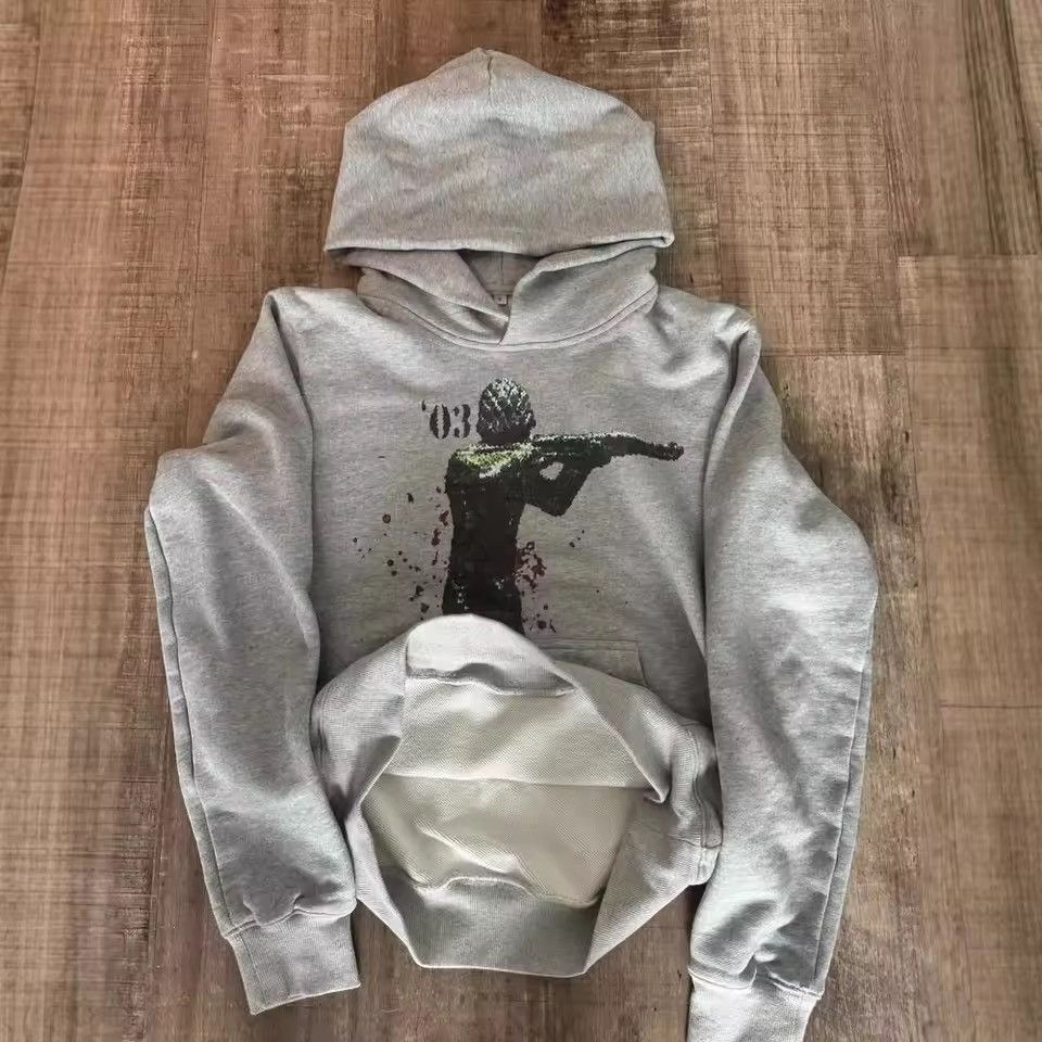 Vintage Retro Printed Y2K Army Hoodie Size US M / EU 48-50 / 2 - 3 Thumbnail