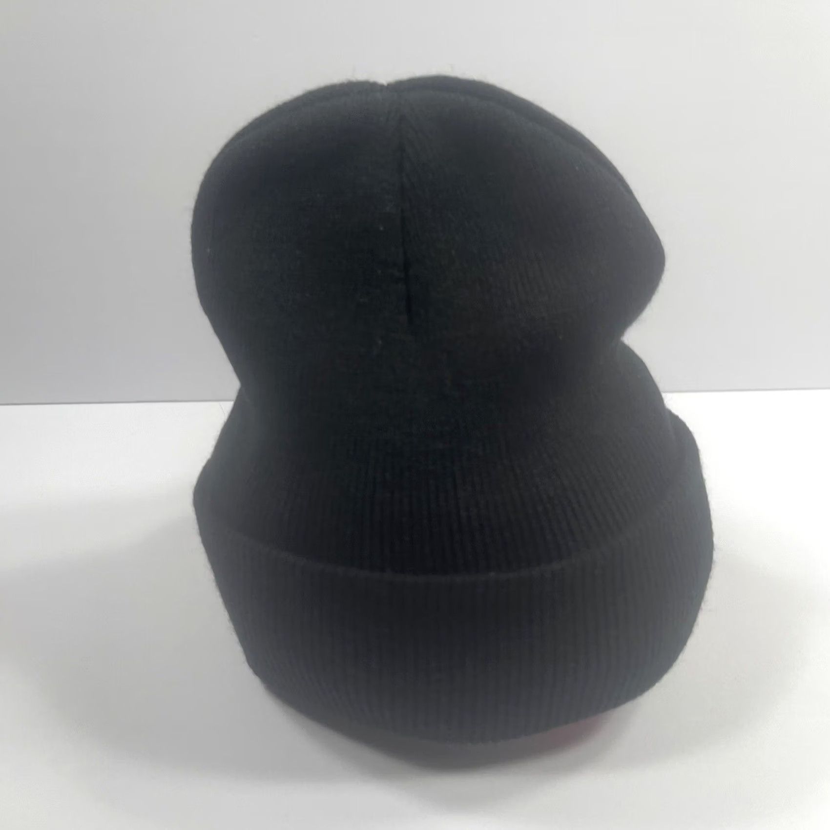 Vintage Hit Beanie Adults Solid Black Knit Winter Ski Hat Cap Unisex Adults Foundry Style Ski Theme Mens Womens Size ONE SIZE - 3 Thumbnail