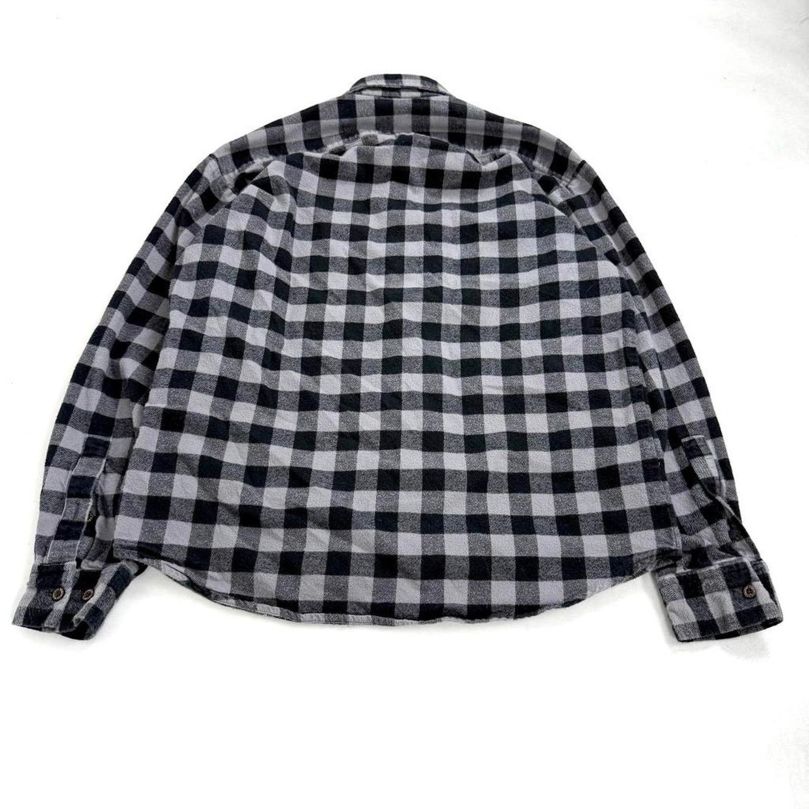 Carhartt × Dickies × Vintage Vintage y2k grunge black plaid archive skater button up Size US L / EU 52-54 / 3 - 3 Thumbnail