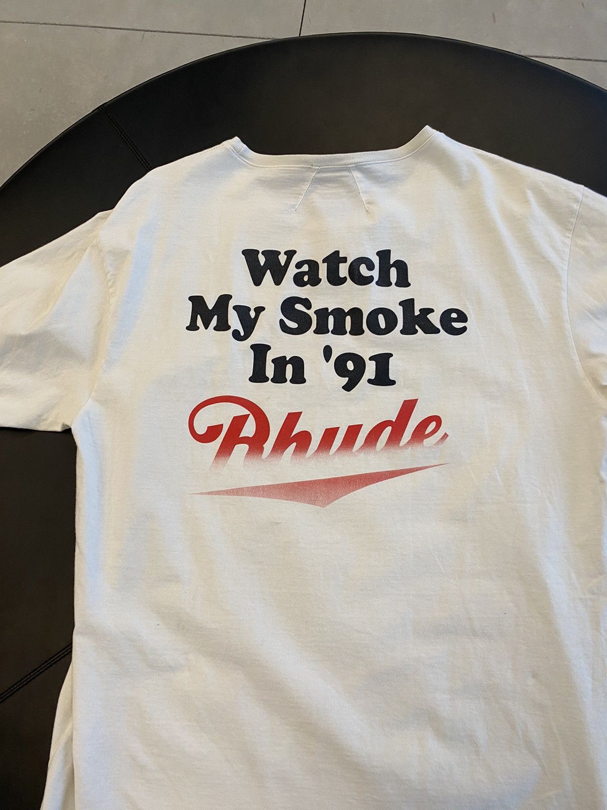 Rhude Rhude Autumn Nights T-Shirt Cream Size US XL / EU 56 / 4 - 3 Thumbnail