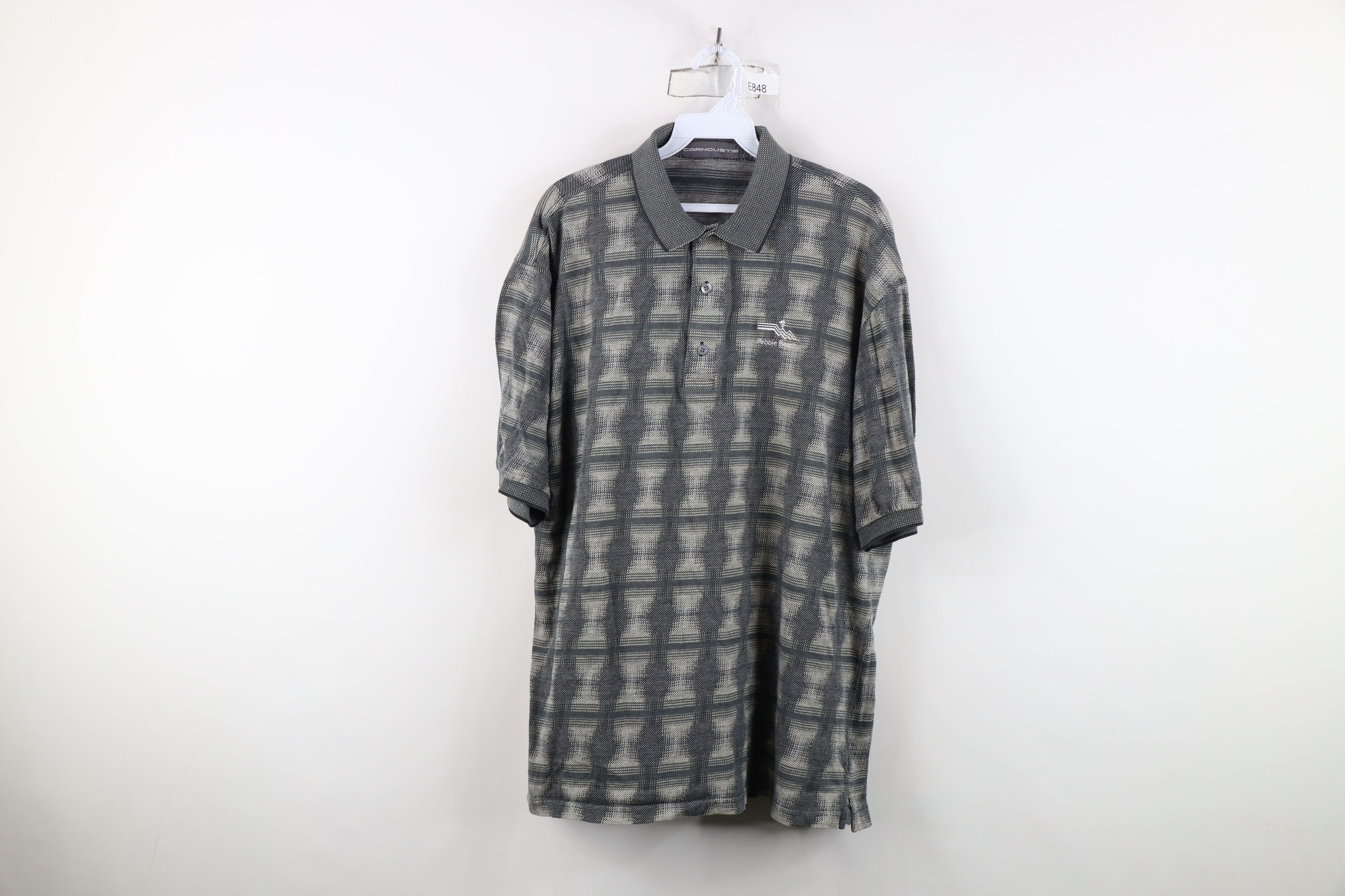 Vintage Vintage 90s Streetwear Golf Course Knit Polo Shirt Cotton Size US L / EU 52-54 / 3 - 1 Thumbnail