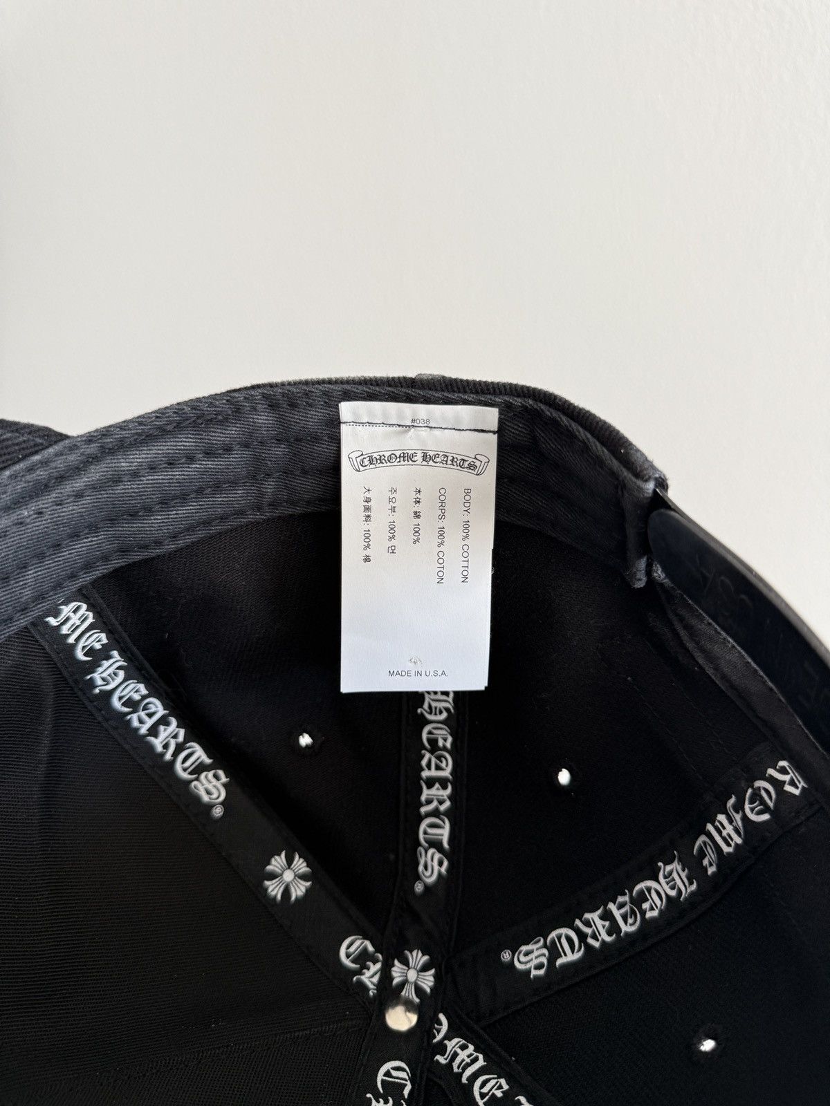 Chrome Hearts Chrome Hearts Cross Logo Hat Size ONE SIZE - 5 Thumbnail