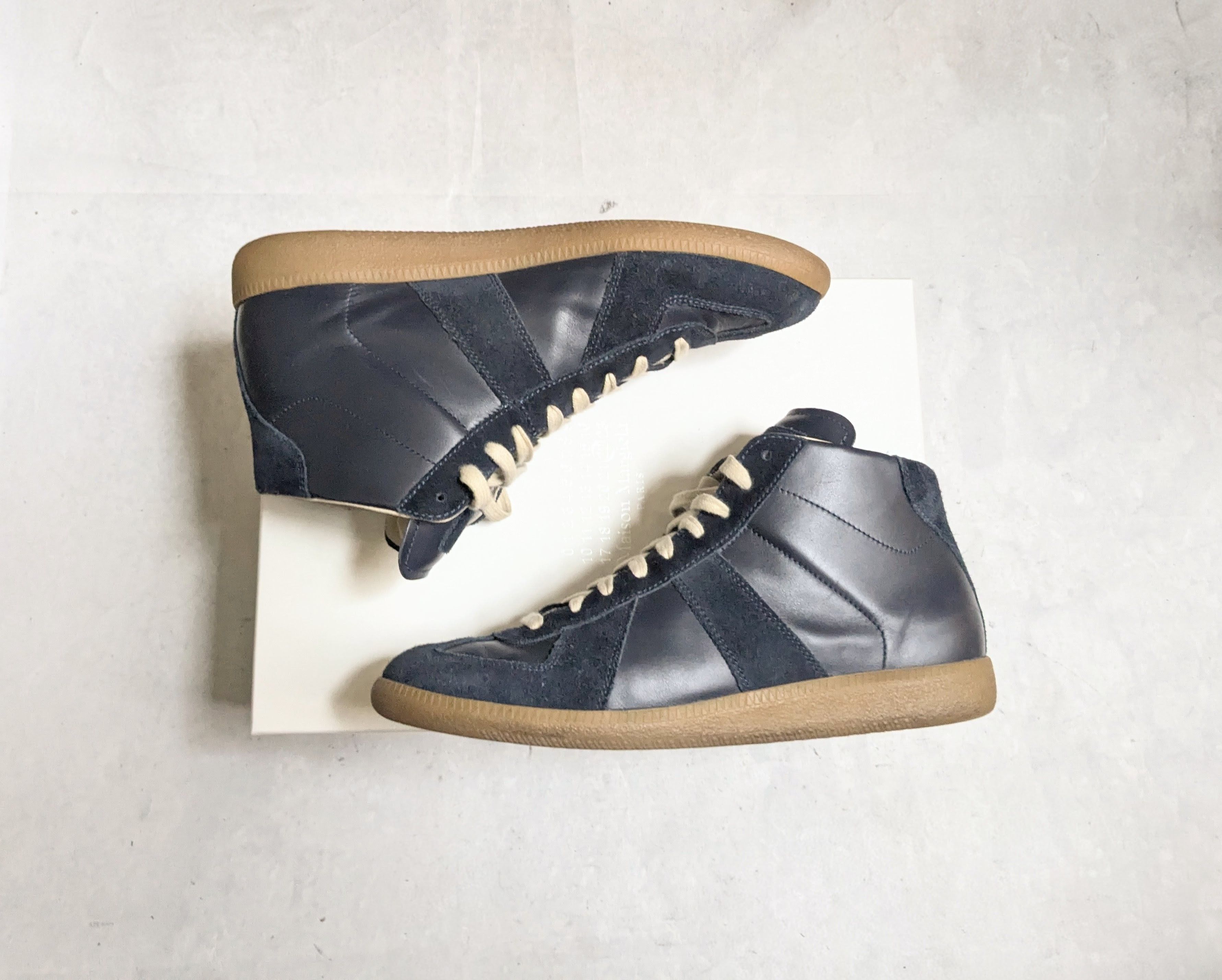 Maison Margiela Maison Margiela GAT Replica Navy Blue 9 42 High Tops Size US 13 / EU 46 - 1 Thumbnail