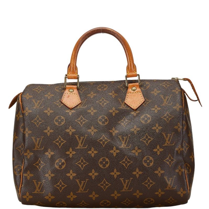 Louis Vuitton Louis Vuitton Louis Vuitton Monogram Speedy 30 Handbag M41526 Brown PVC Leather Canvas Handbag M41526 in Good Condition Size ONE SIZE - 1 Thumbnail