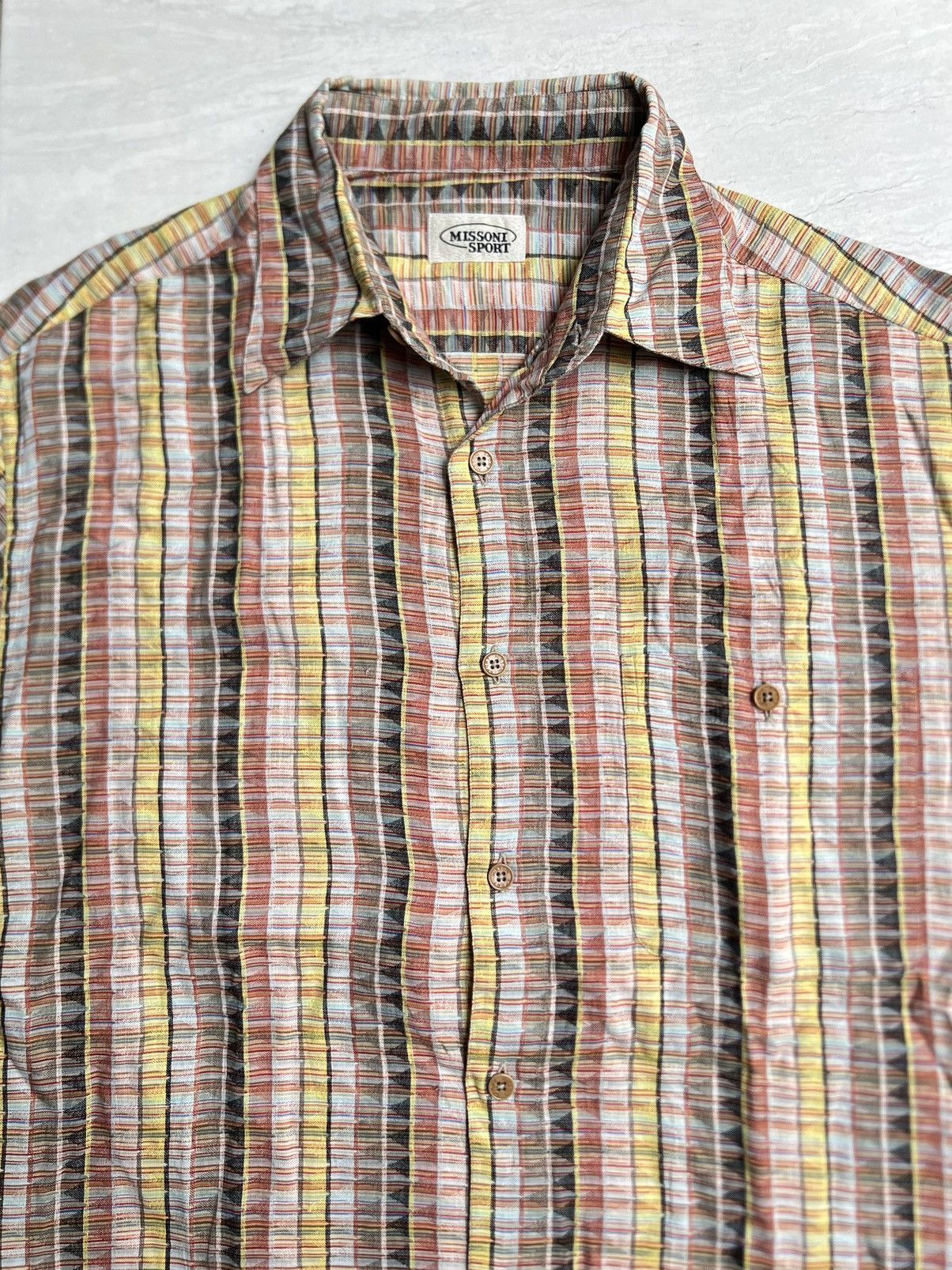 Missoni MISSONI SPORT Signature Motive Shirt Size 54L - 3 Thumbnail