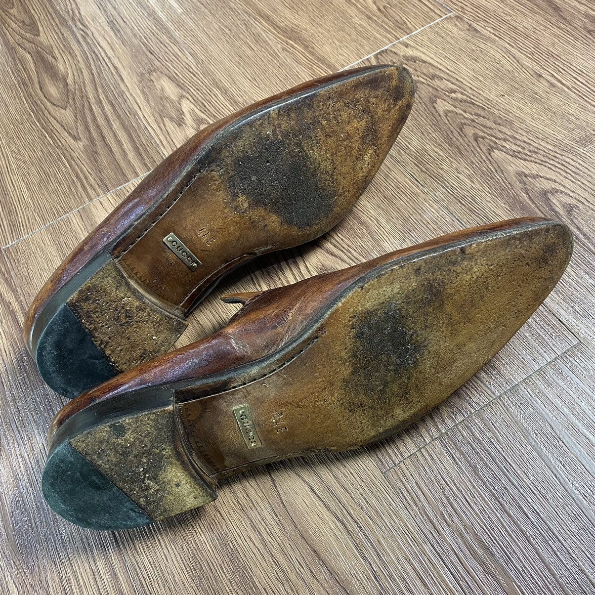 Gucci Gucci Vintage Brown Loafers 162639 Size US 11 / EU 44 - 10 Thumbnail