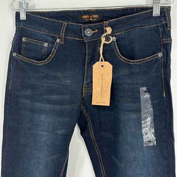 Ring Of Fire Ring of Fire Slim Fit Dark Wash Jeans Men’s 30” x 30” Blue Size US 30 / EU 46 - 2 Thumbnail