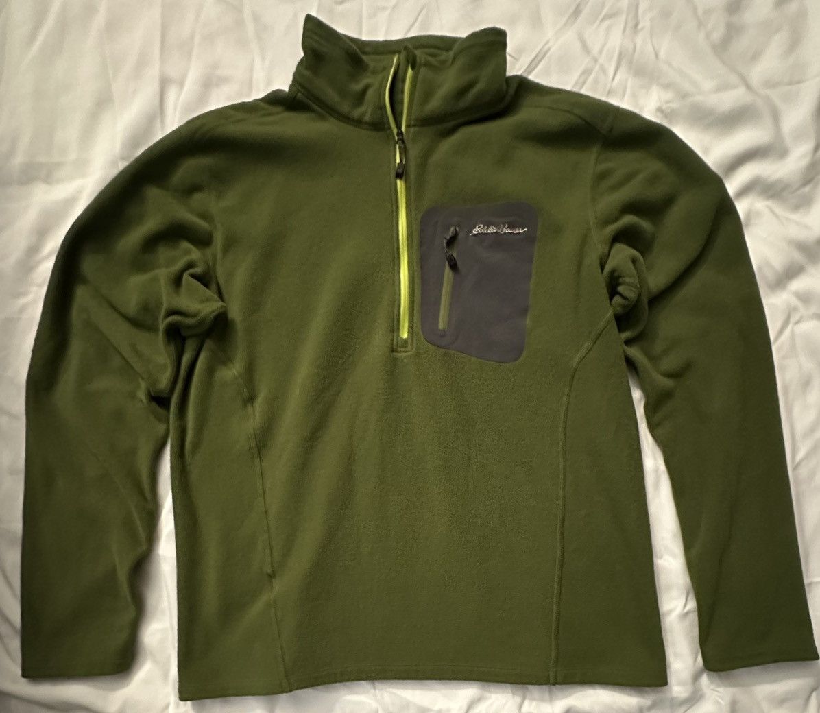 Eddie Bauer EDDIE BAUER Polartec Green Fleece Men’s Jacket Sz.M Size US M / EU 48-50 / 2 - 1 Thumbnail