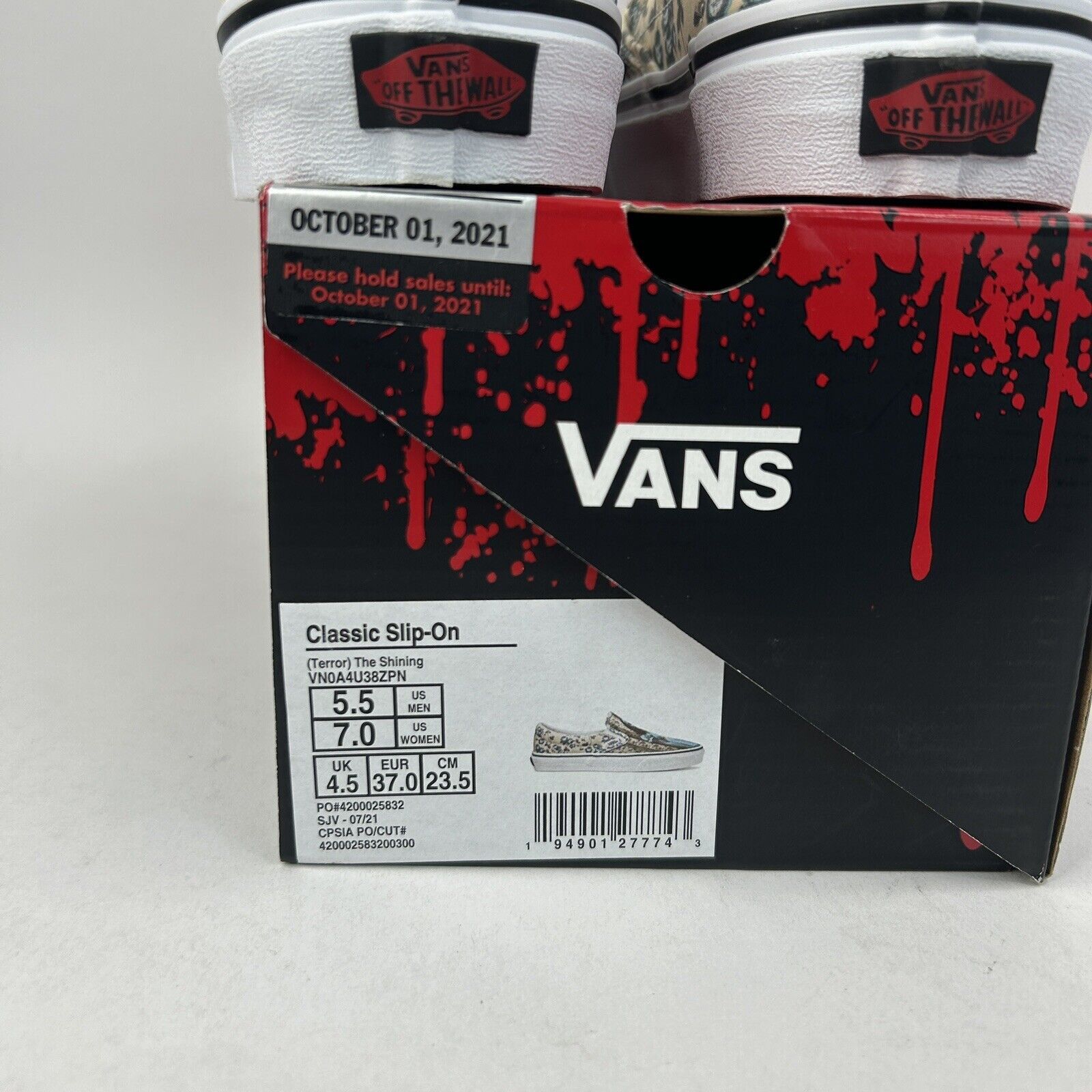 Vans Vans x House Of Terror Classic Slip-On “The Shining” 2024 Size US 7 / IT 37 - 5 Thumbnail