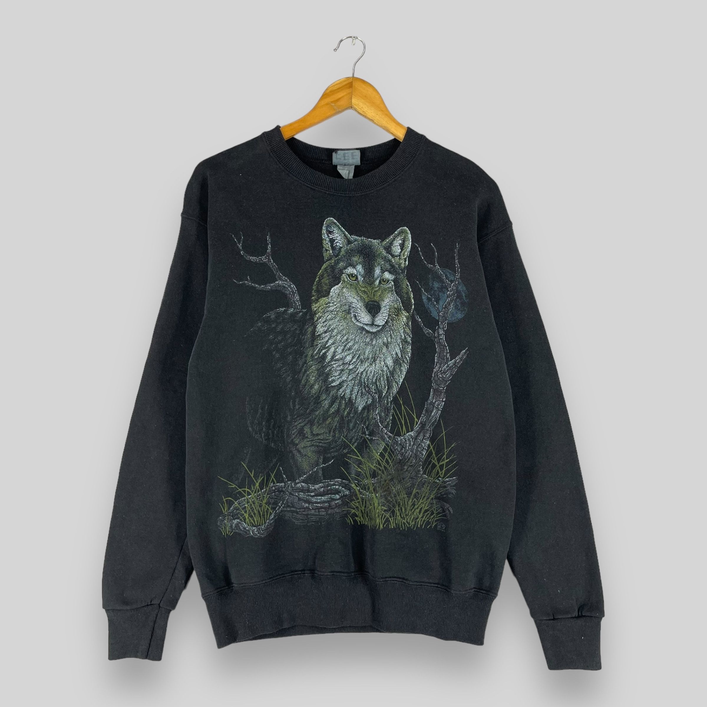 Habitat × Vintage Vintage Gray Wolf Carnivore Wildlife Printed Sweatshirt Size US S / EU 44-46 / 1 - 1 Thumbnail