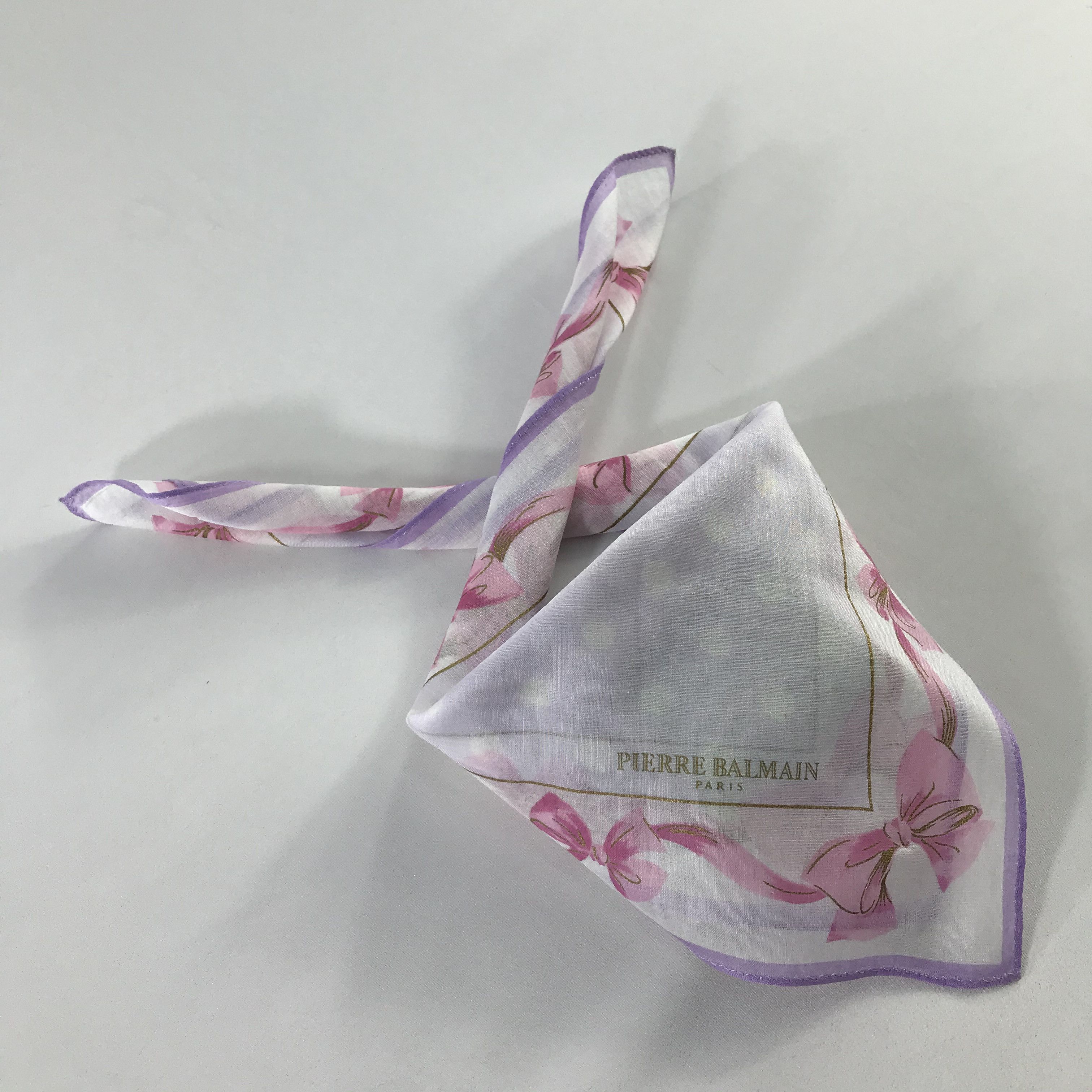Pierre Balmain × Vintage Pierre Balmain Bandana / Handkerchief / Neckerchief - S443 Size ONE SIZE - 4 Thumbnail