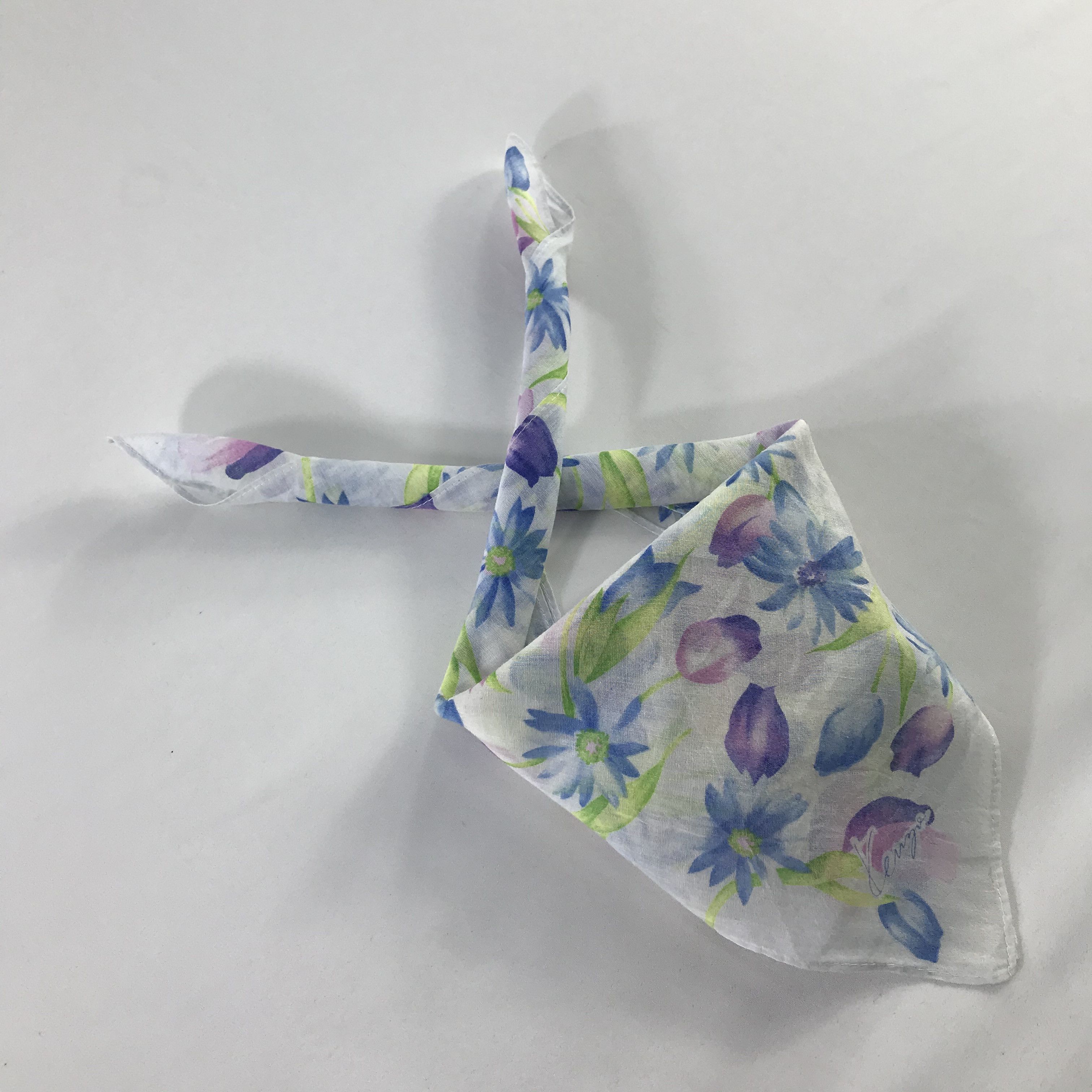 Kenzo × Vintage Kenzo Bandana / Handkerchief / Neckerchief - S1118 Size ONE SIZE - 4 Thumbnail