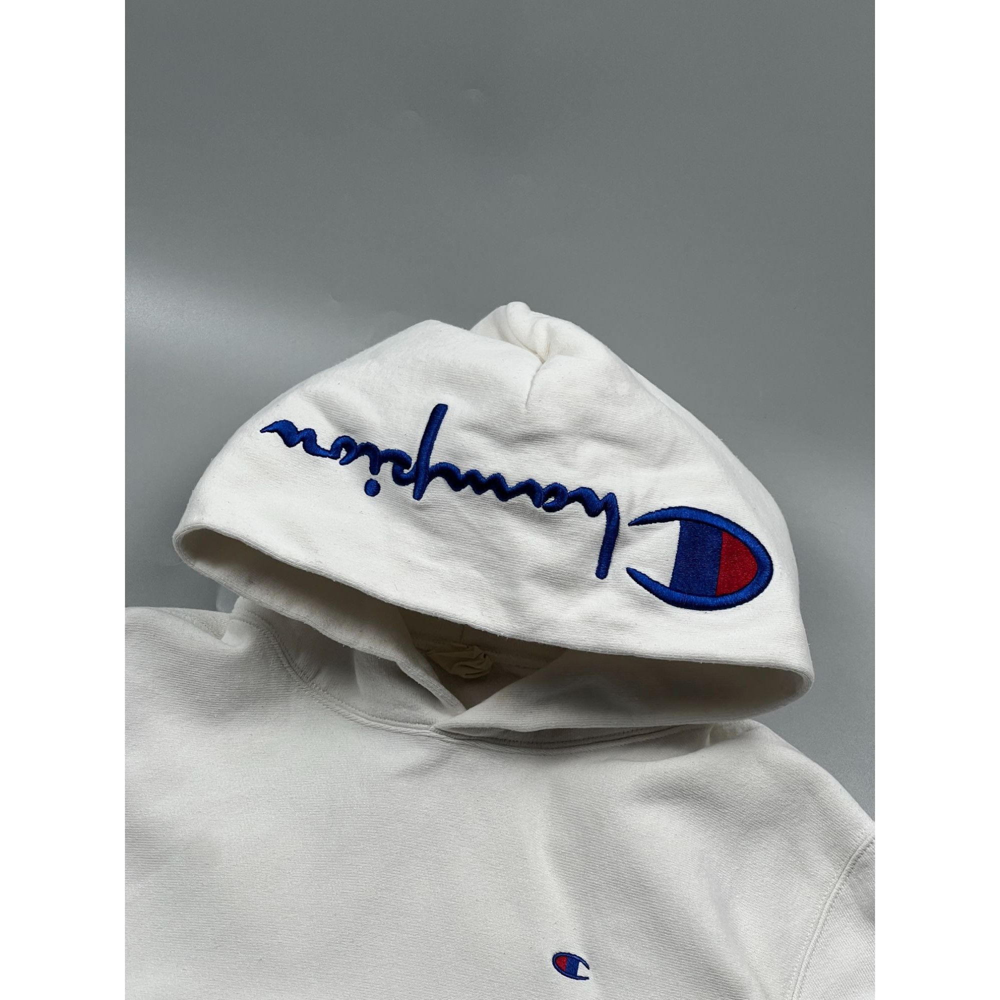 Champion Champion Reverse Weave Vintage White Hoodie (Y0878) Size US L / EU 52-54 / 3 - 2 Thumbnail