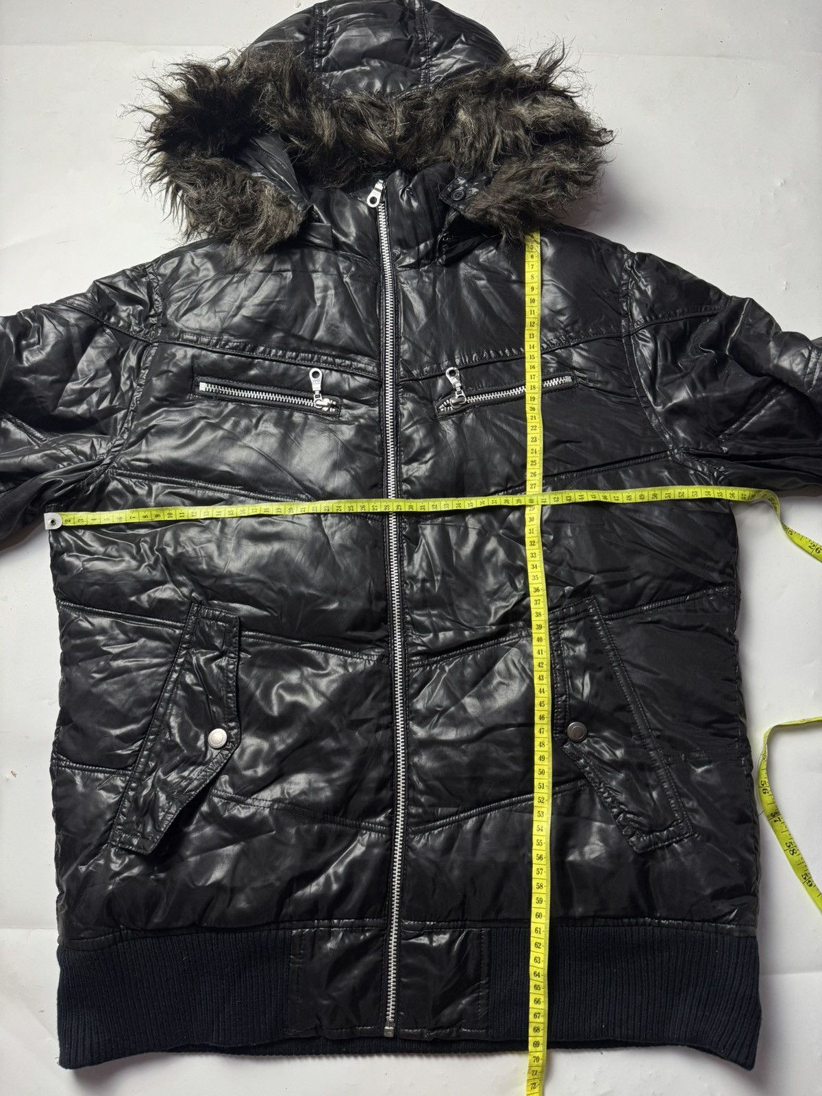 GOSTAR DE FUGA Faux Fur Removeable Puffer Jacket Journal Report Size US L / EU 52-54 / 3 - 9 Thumbnail