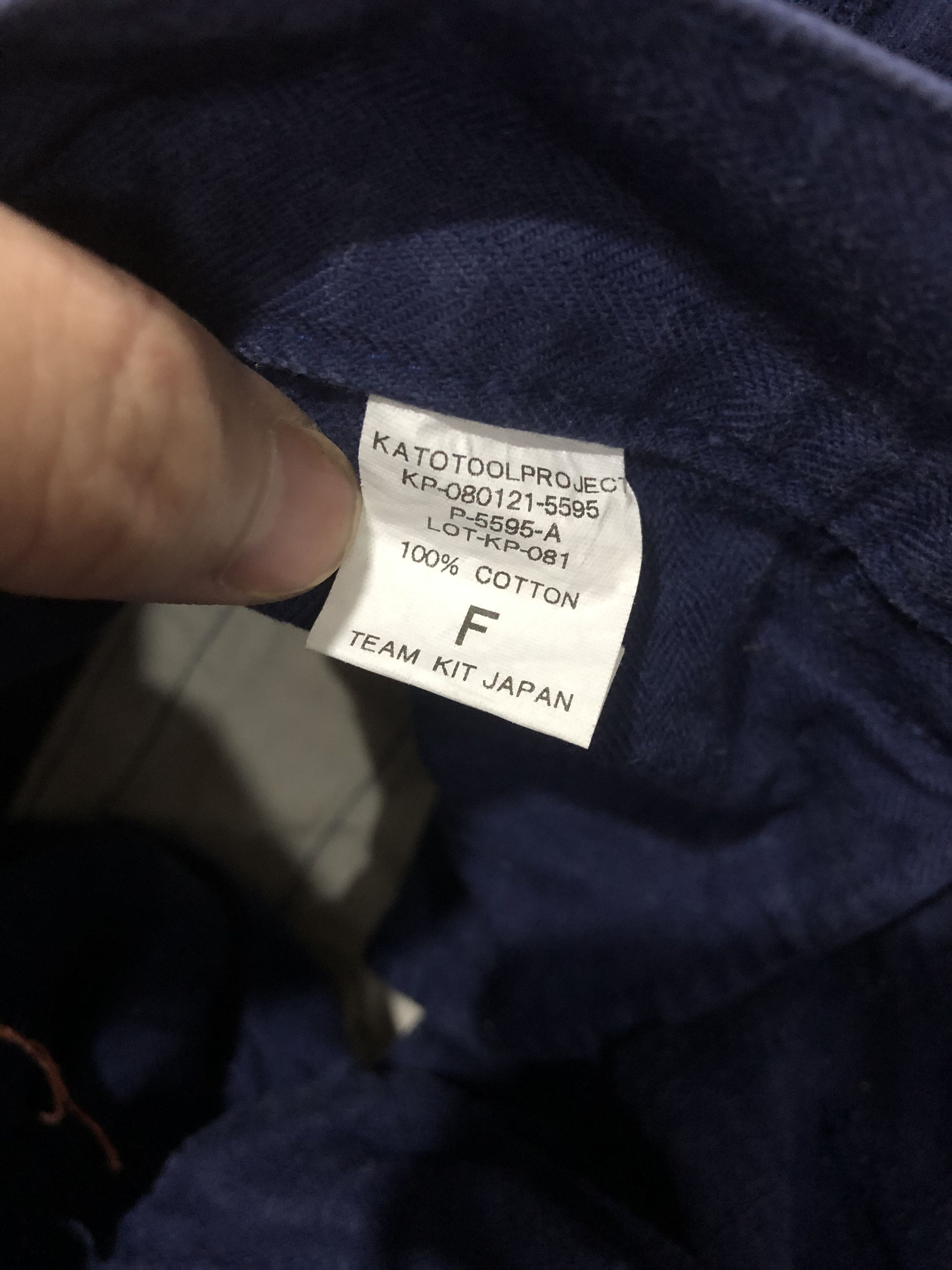 KATO Kato Indigo Hbt herringbone Twill French Work Pants Size US 29 - 9 Thumbnail
