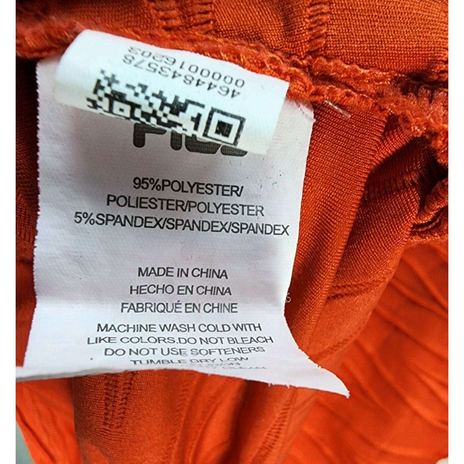 Fila FILA Women's Orange Textured Sweatshirt Pullover 1/2 Zip M Slim Logo Mock Neck Activewear Shirt Sweatshirt Women’s Size M Size M / US 6-8 / IT 42-44 - 7 Thumbnail