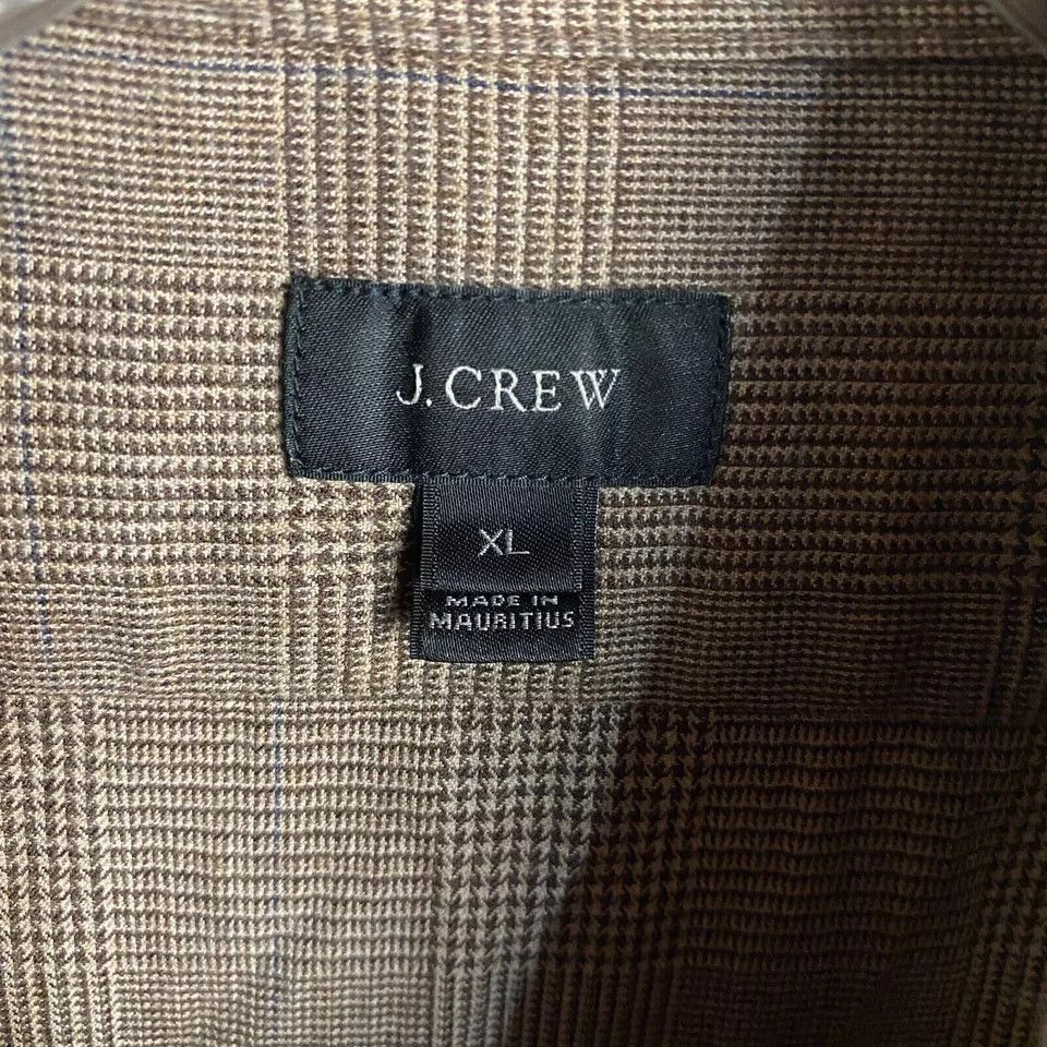 J.Crew J Crew Shirt Men's XL Slim Flannel Glen Check Soft Size US XL / EU 56 / 4 - 3 Thumbnail