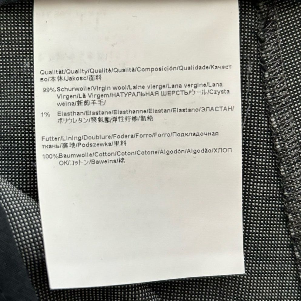 Hugo Boss Boss by Hugo Boss Gray Micro Check Dress Pants Size 2 Size 26" / US 2 / IT 38 - 9 Thumbnail
