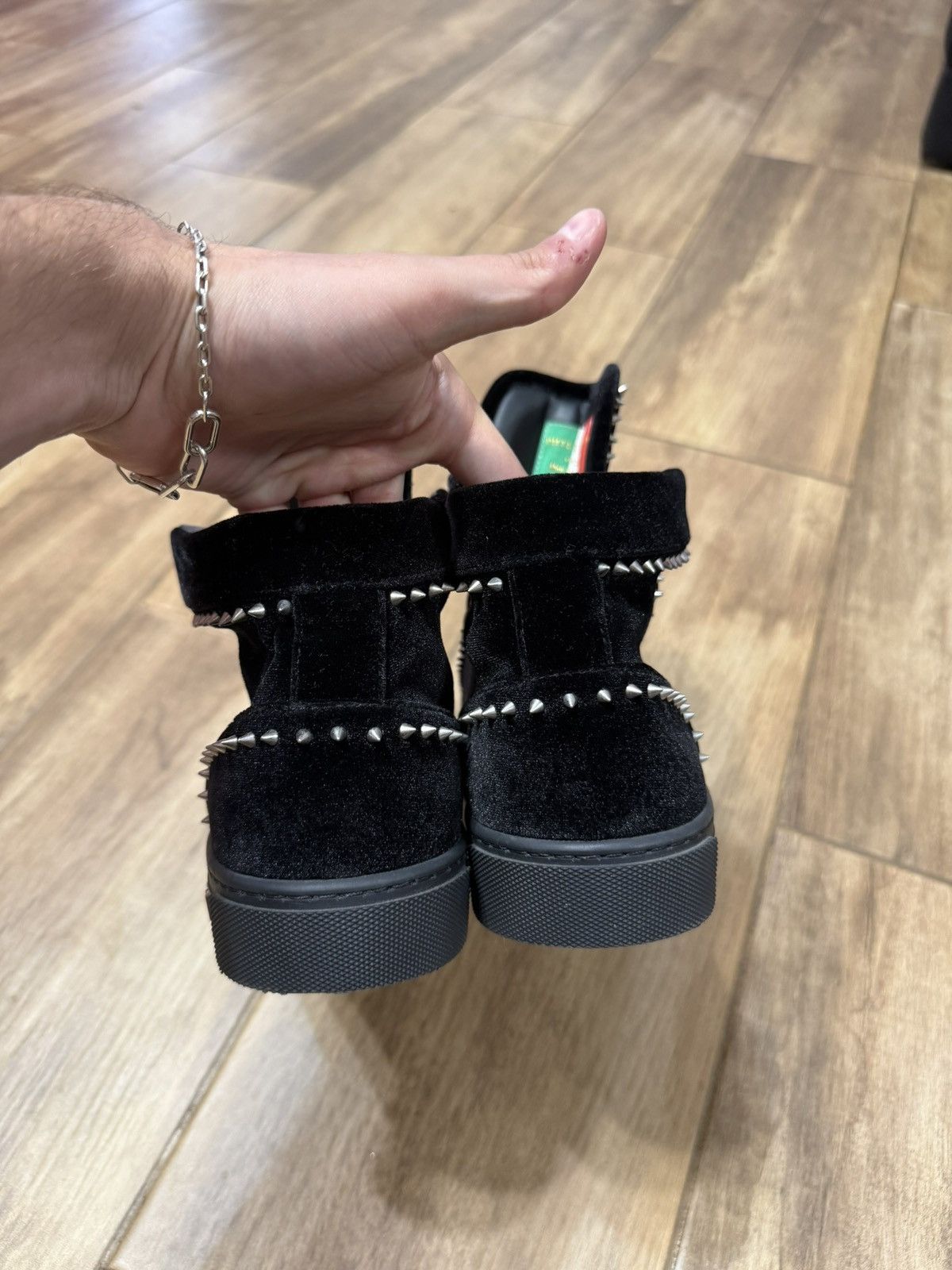 Philipp Plein Philipp Plein archive spike sneakers velvet high top Size US 8 / EU 41 - 8 Thumbnail