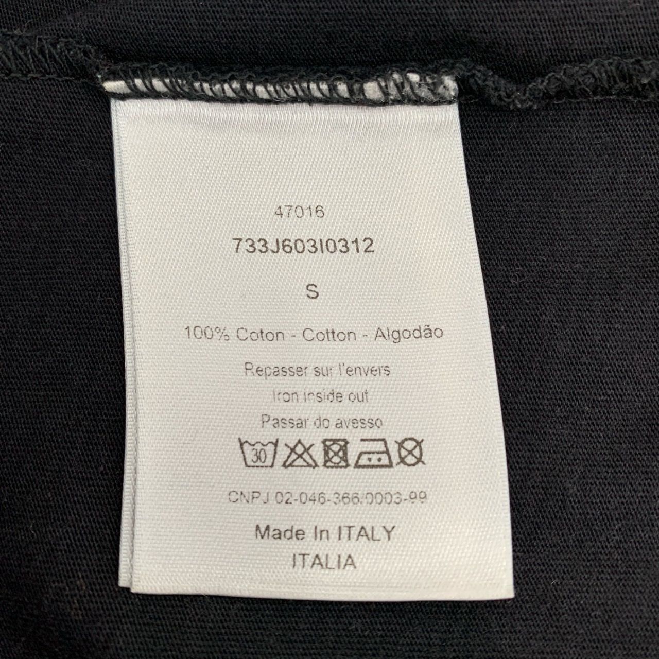 Dior [Dior] Logo Lettering Portrait Print Round-Neck Black Cotton Size US S / EU 44-46 / 1 - 4 Thumbnail
