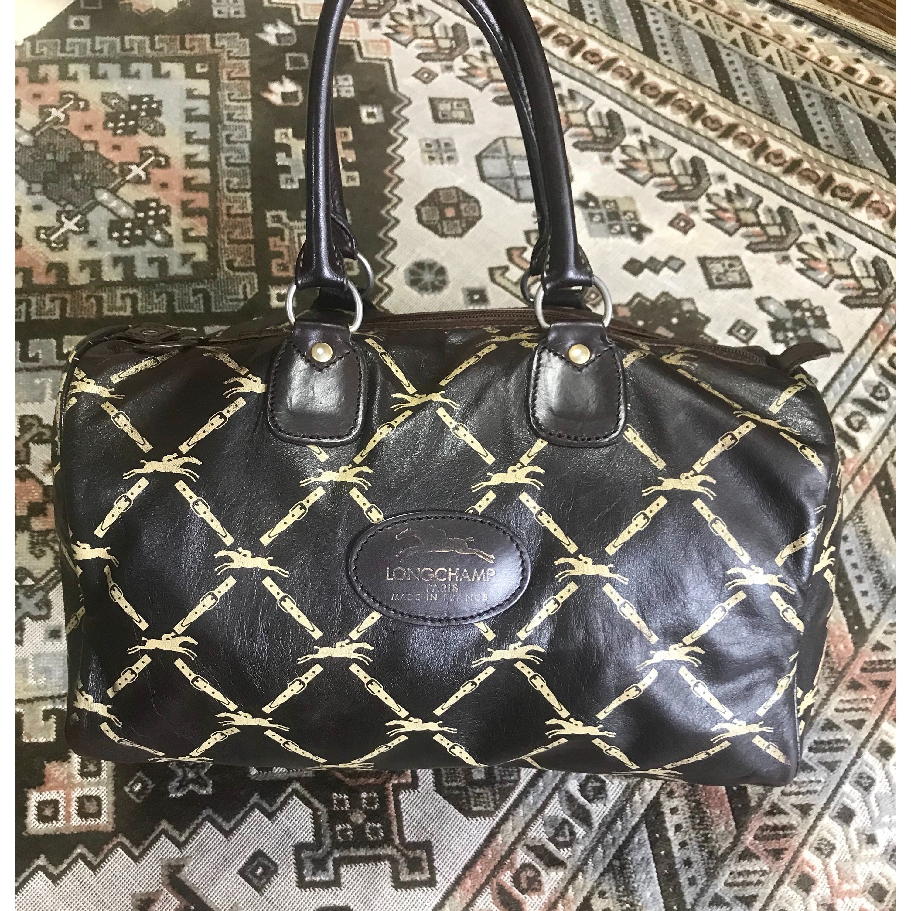 Longchamp 80's vintage Longchamp classic dark brown nappa leather bag Size ONE SIZE - 3 Thumbnail