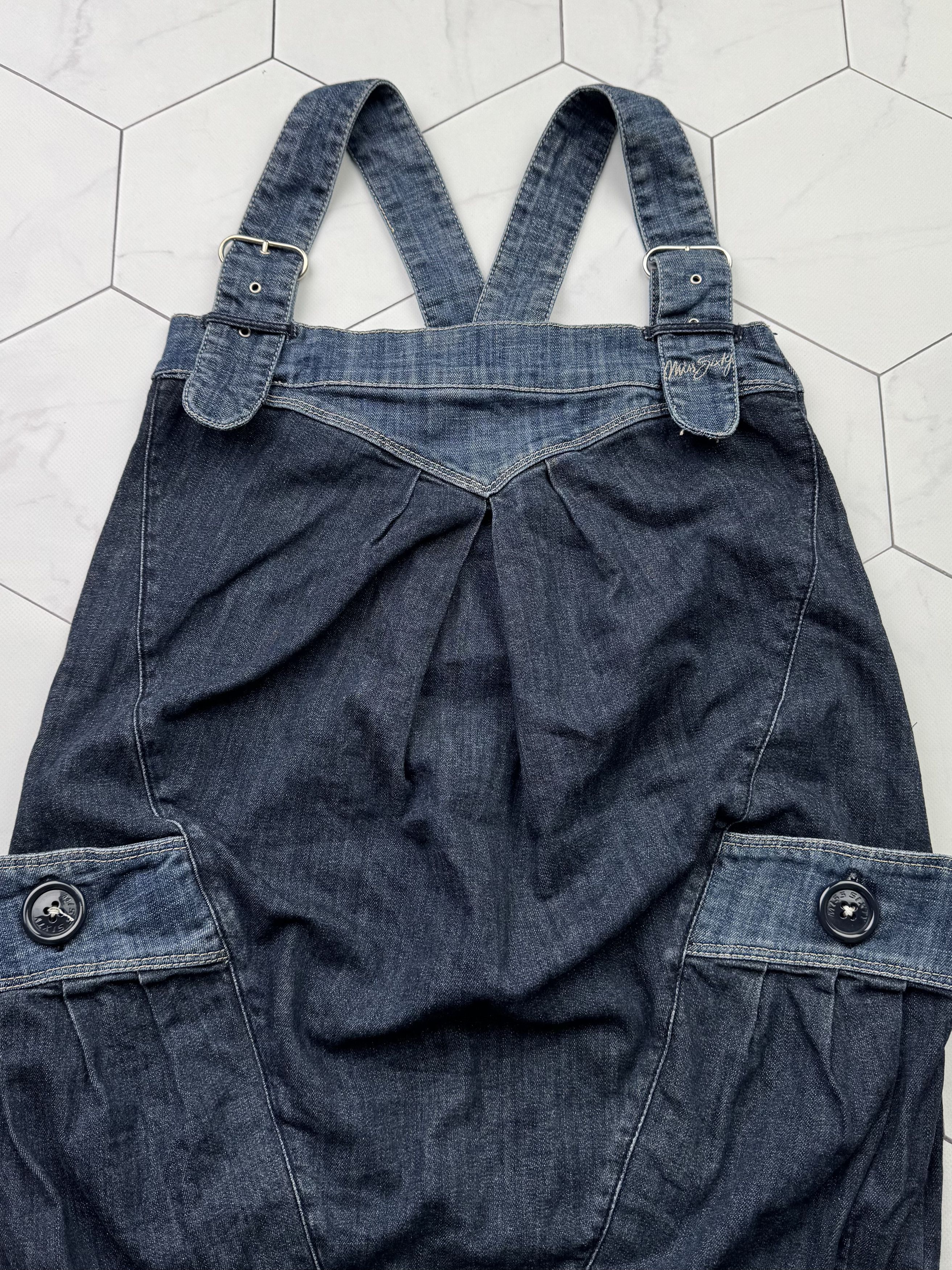 Miss Sixty Miss Sixty Vintage Denim Mini Dress (B185) Size M / US 6-8 / IT 42-44 - 2 Thumbnail