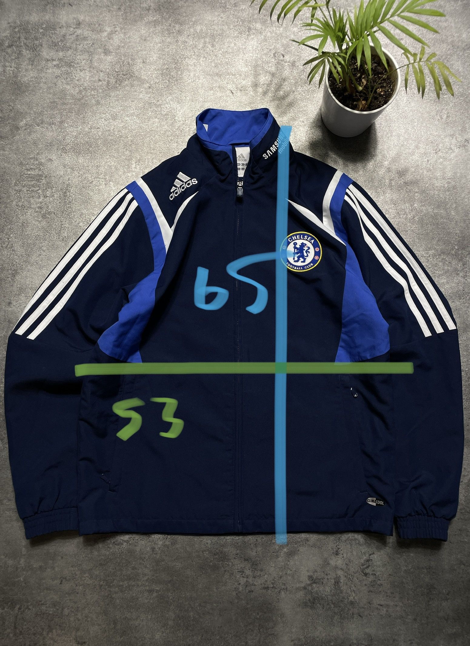 Adidas RARE Adidas x Chelsea Vintage Y2K Sweatshirt Zip Size US S / EU 44-46 / 1 - 16 Thumbnail