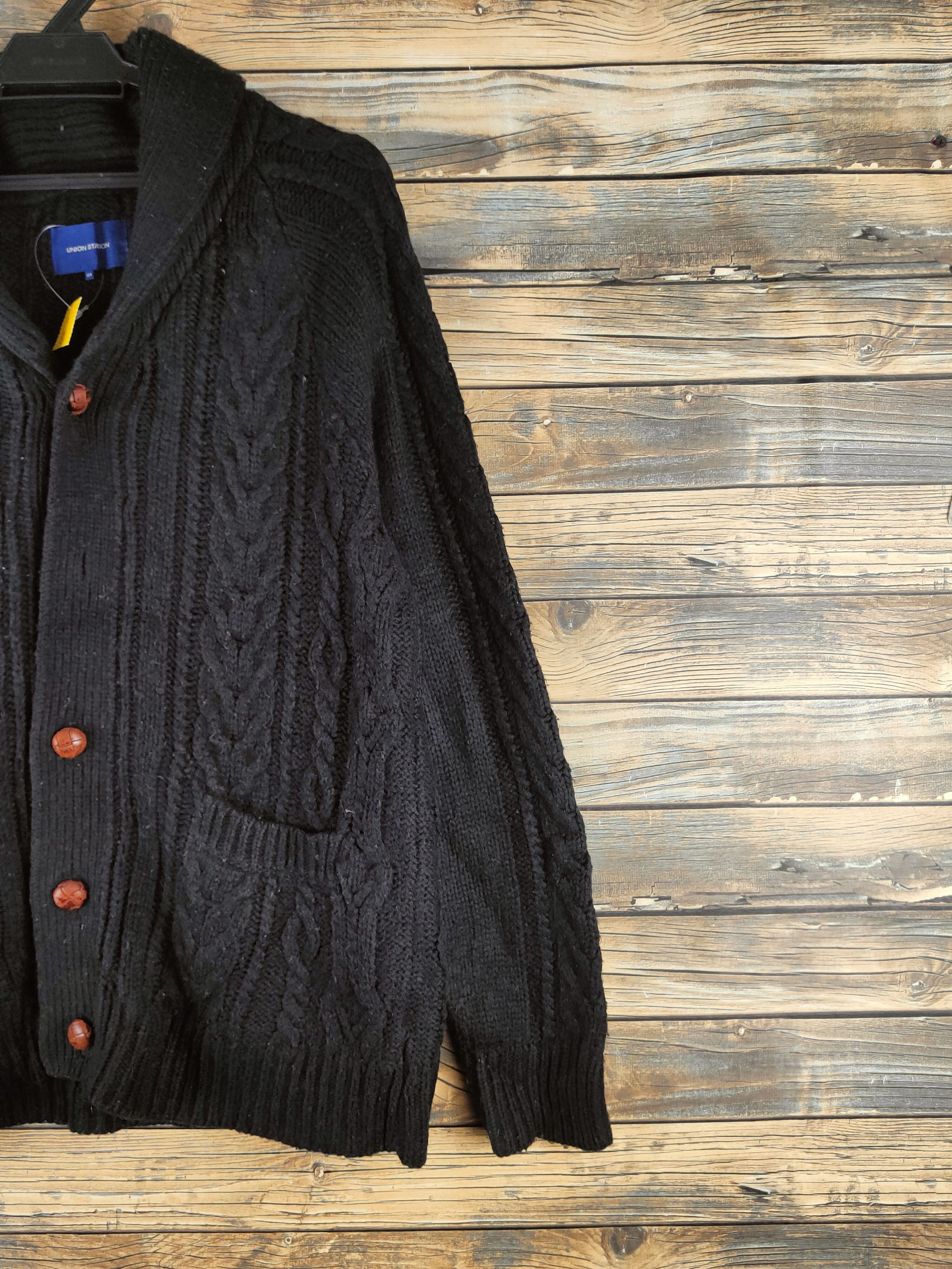 Japanese Brand DL Union Station Black Knitwear Sweaters #46-527 Size US M / EU 48-50 / 2 - 6 Thumbnail