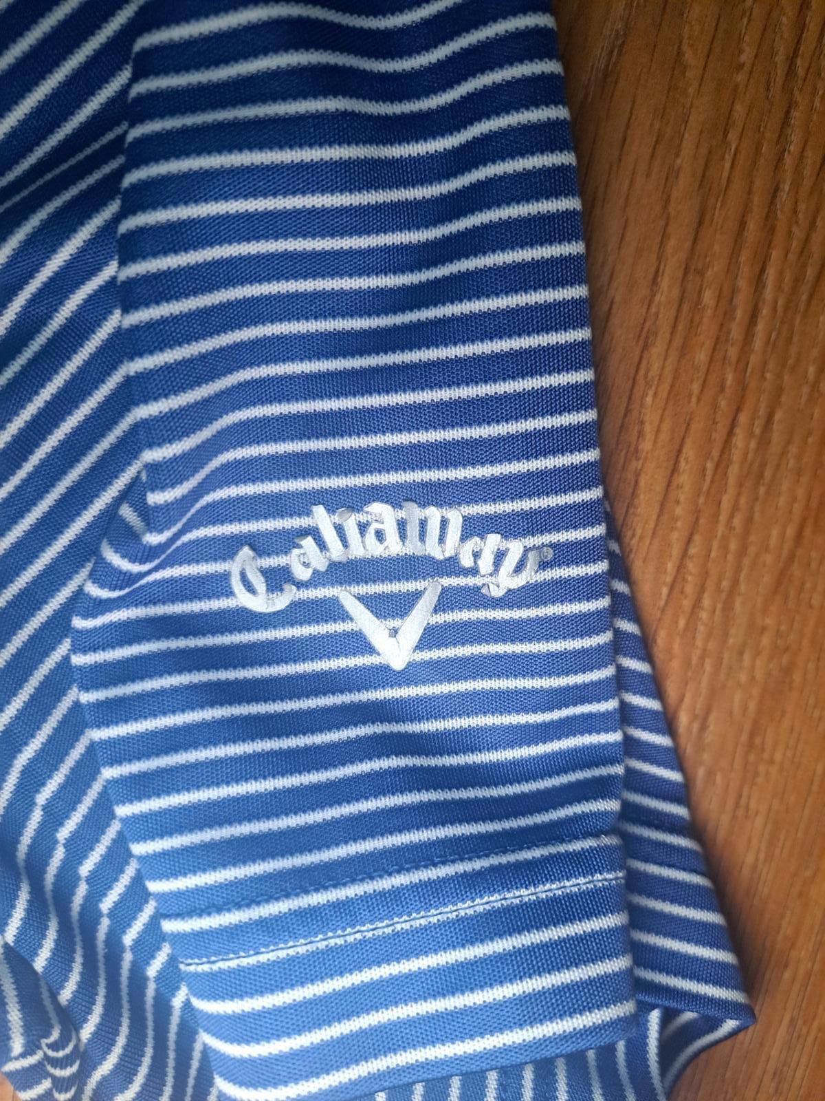 Callaway Callaway Golf Polo Shirt Mens XXL Blue White Striped Size US XXL / EU 58 / 5 - 3 Thumbnail