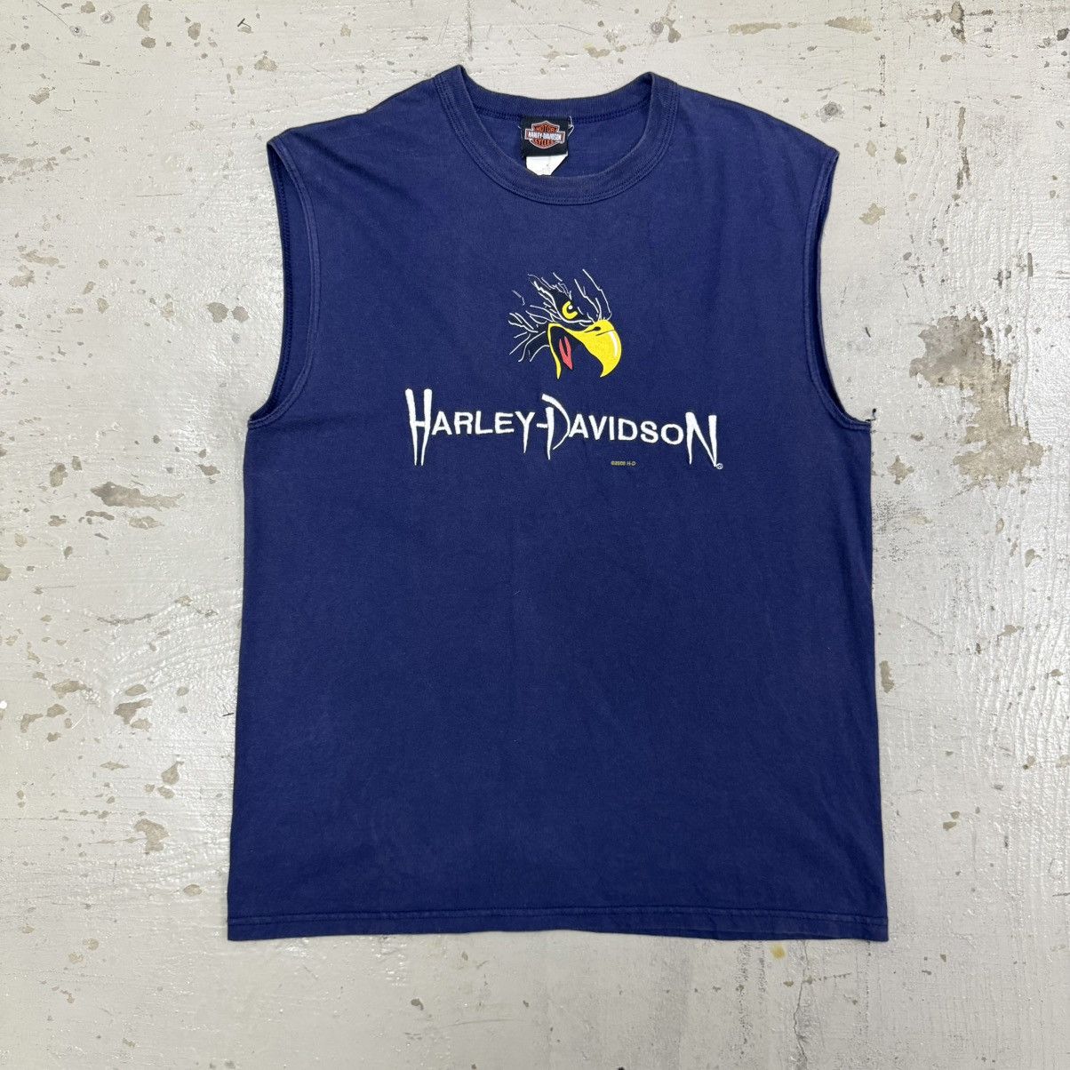Harley Davidson Vintage Harley Davidson Sleeveless Embroidery Shirt Size US M / EU 48-50 / 2 - 1 Thumbnail