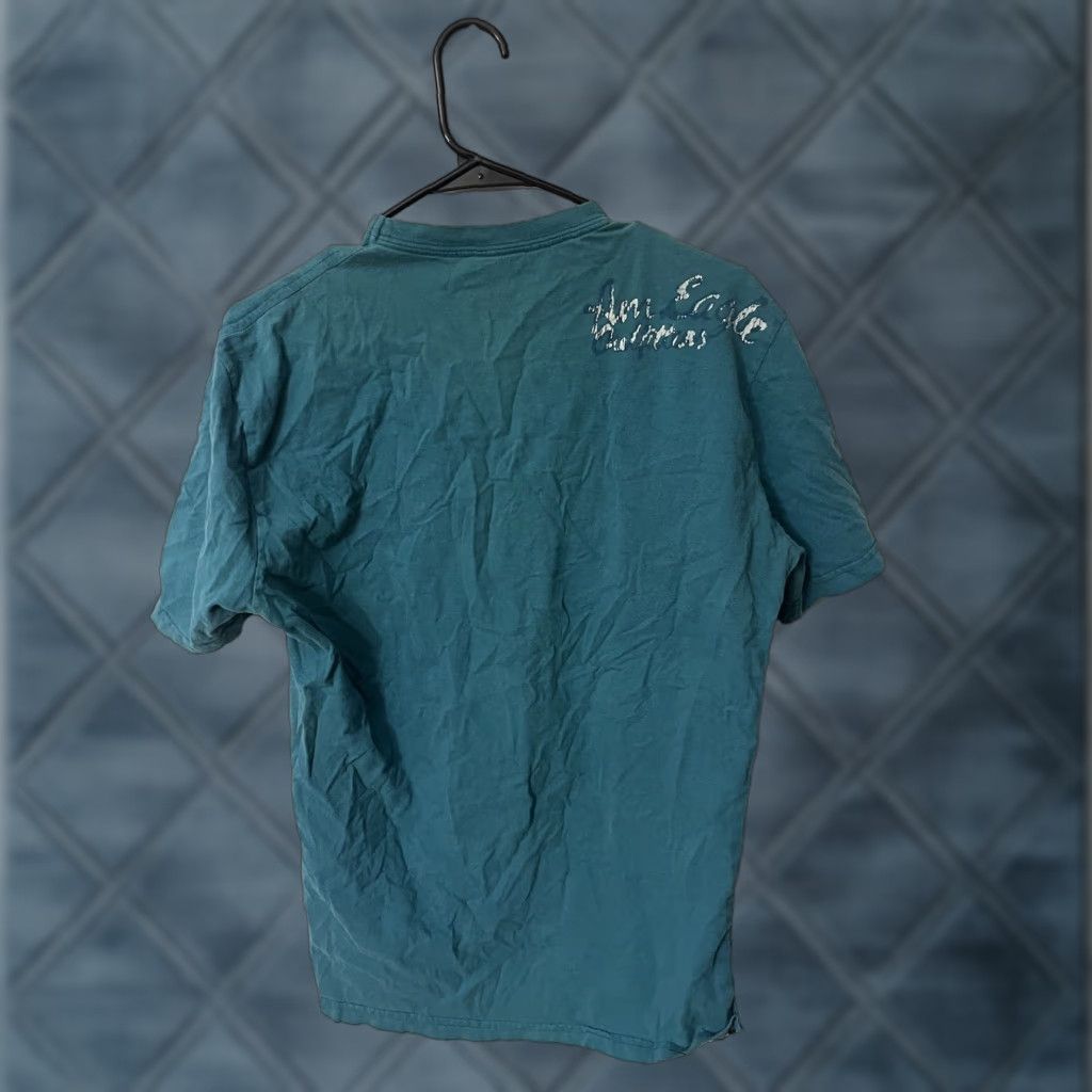 Express Express T-Shirt Graphic Print Green XL Men Crew Neck Size US XL / EU 56 / 4 - 1 Thumbnail