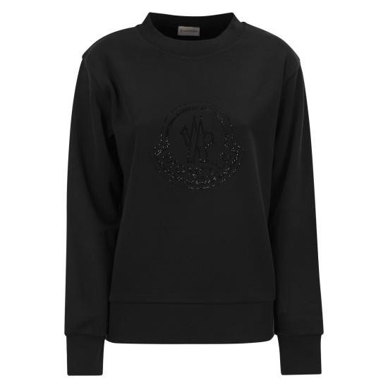 Moncler MONCLER Women Sweater J20938G00040 BLACK Size S / US 4 / IT 40 - 1 Thumbnail