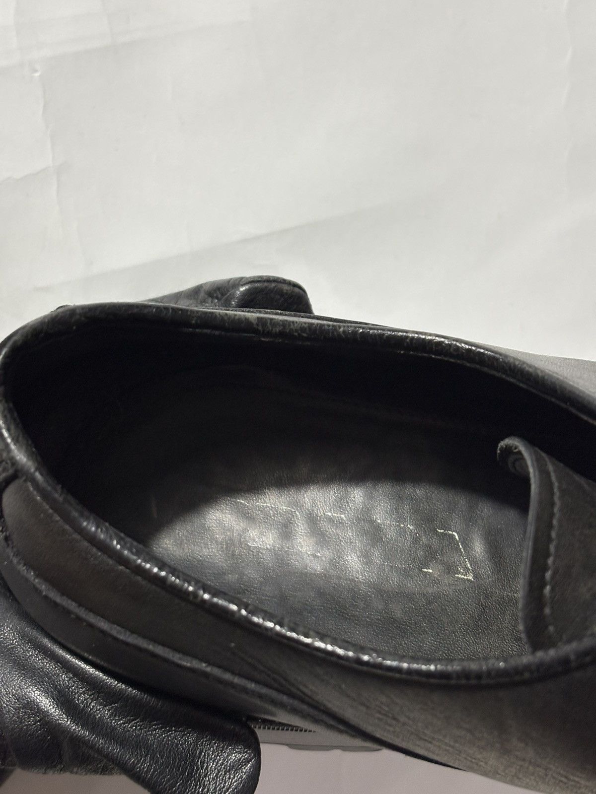 Prada PRADA BRUSHED LEATHER DERBY SHOES Size US 11 / EU 44 - 10 Thumbnail