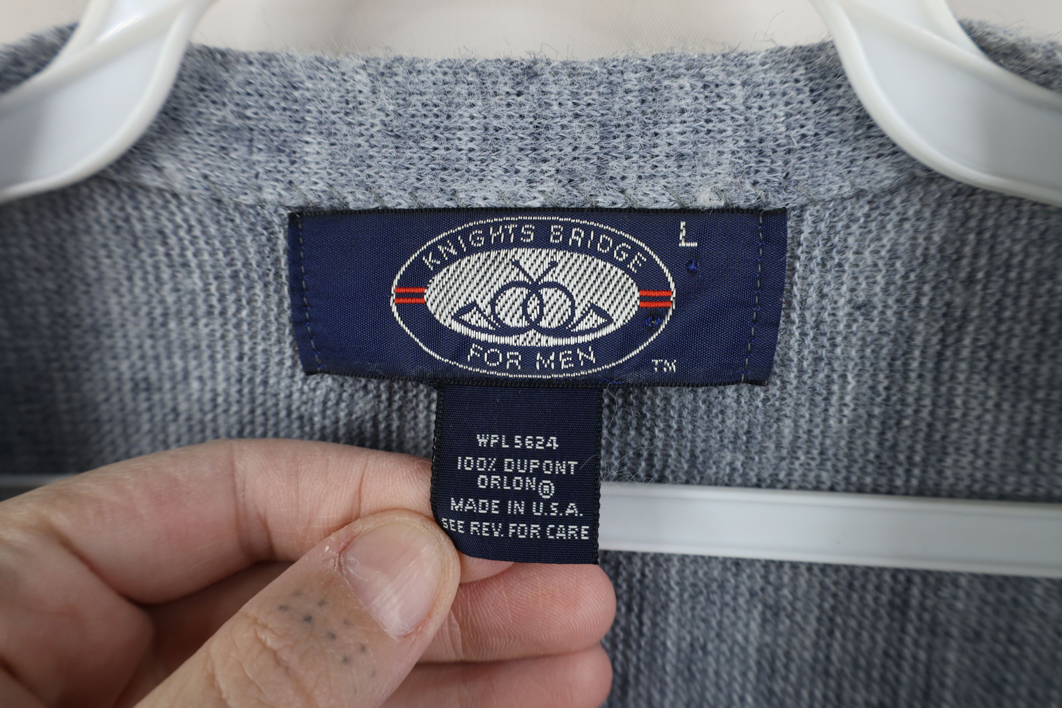 Vintage Vintage 70s Streetwear Knit Kurt Cobain Cardigan Sweater USA Size US L / EU 52-54 / 3 - 6 Thumbnail