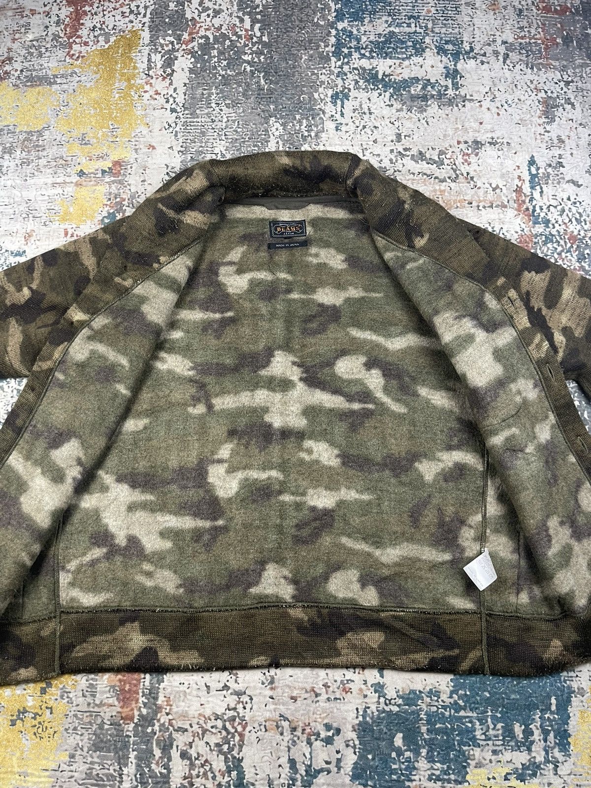 Beams Plus Beams Plus Camouflage Fleece Button Up Jackets Size US M / EU 48-50 / 2 - 11 Thumbnail