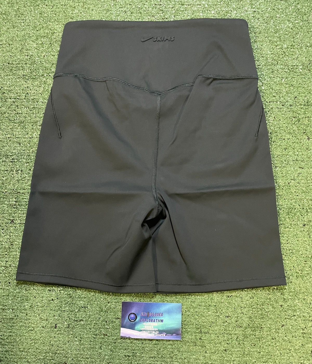 SKIMS Nike X Skims dark teal biker shorts Size 22" - 2 Thumbnail